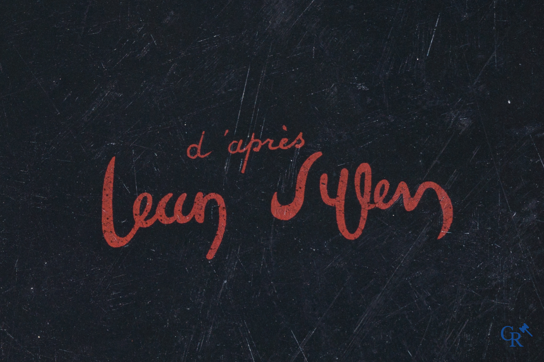 Spa Monopole "l'eau qui pétille" Plaque émaillée publicitaire représentant "Pierrot" d'après un dessin de Jean d'Ylen.