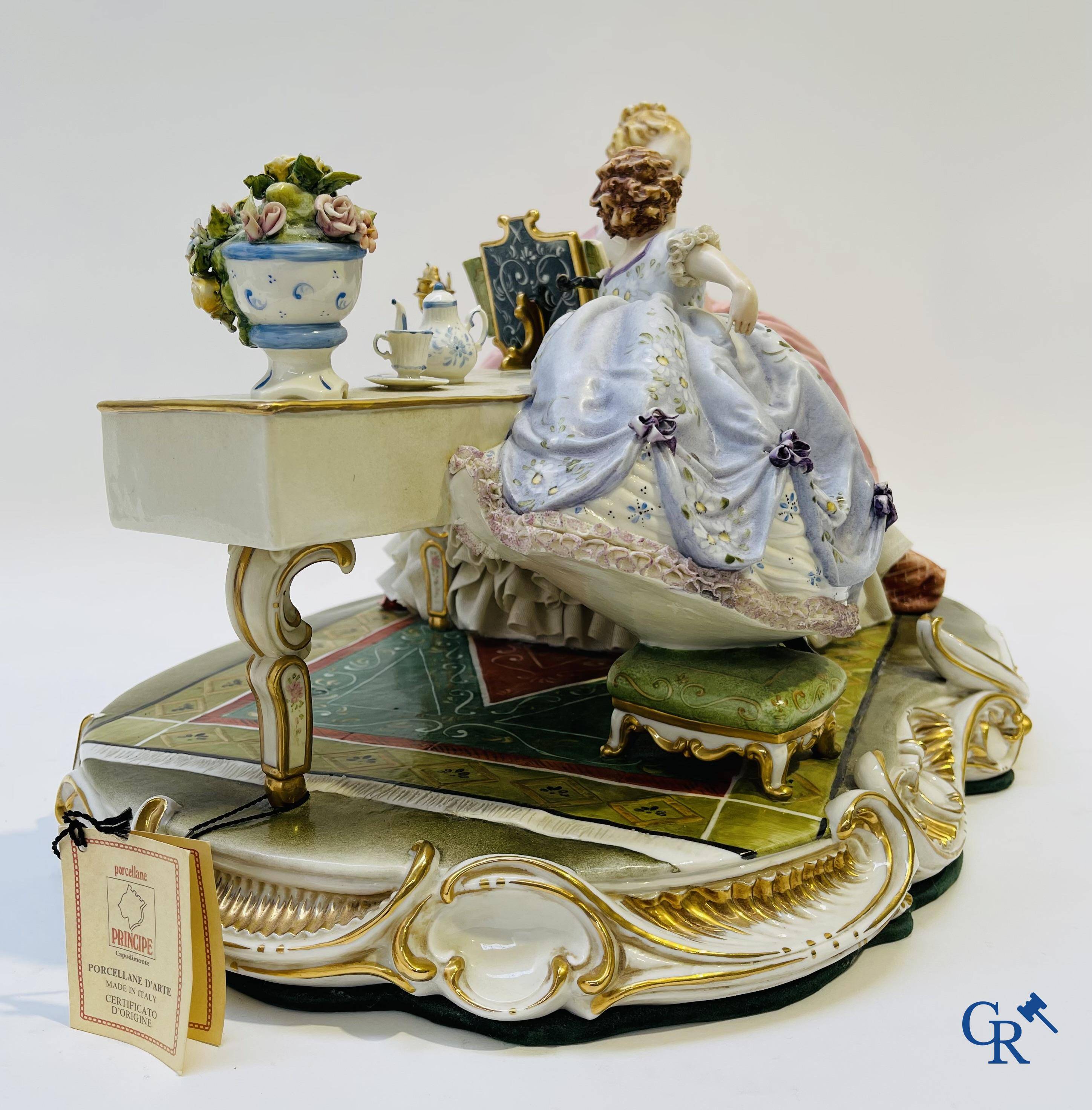 Porcelain: Capodimonte: Luciano Cazzola: “The music lesson.”