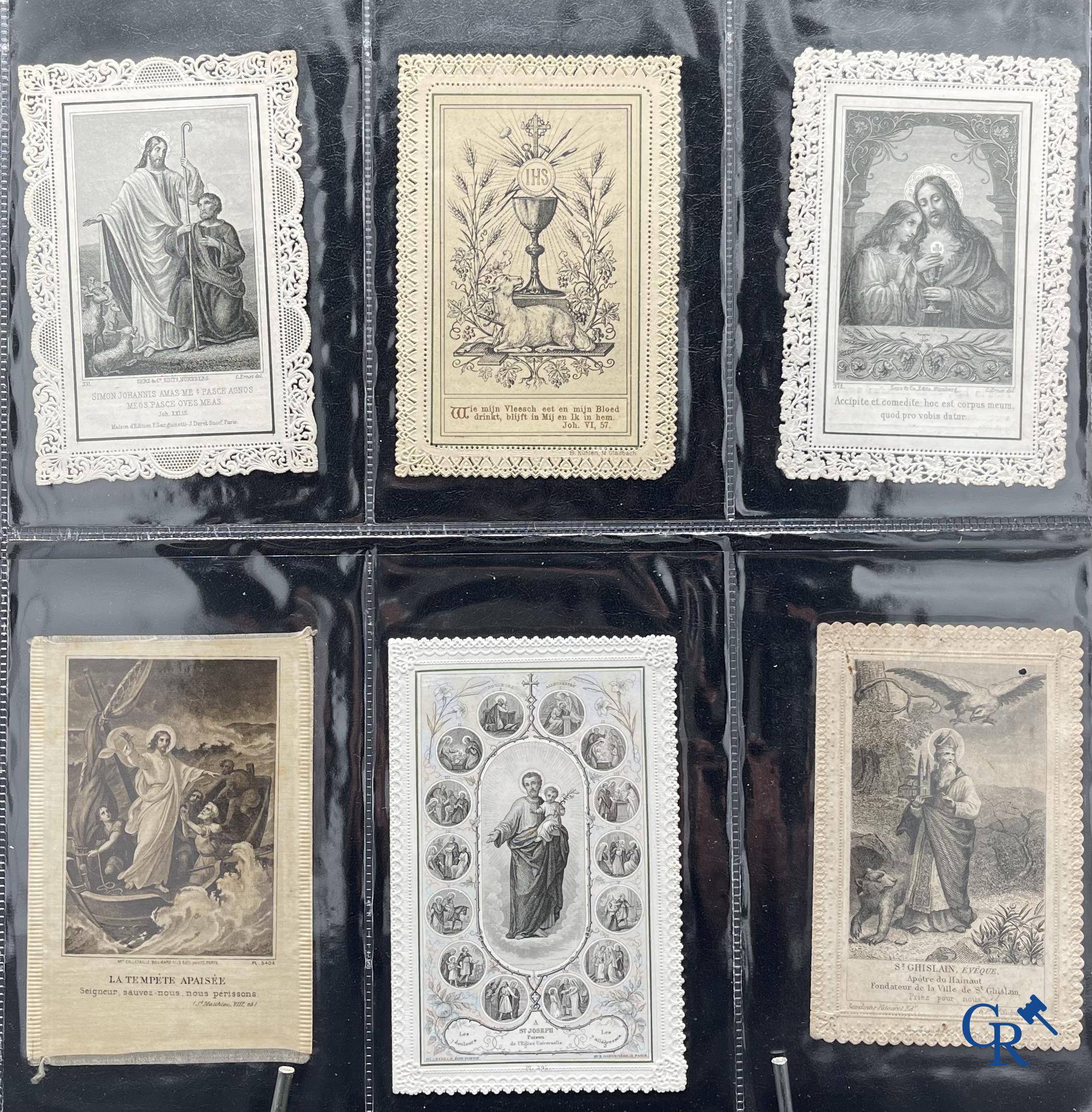 Religious objects: Important collection of pious images and devotion prints, Flanders, 17th-18th-19th centuries.