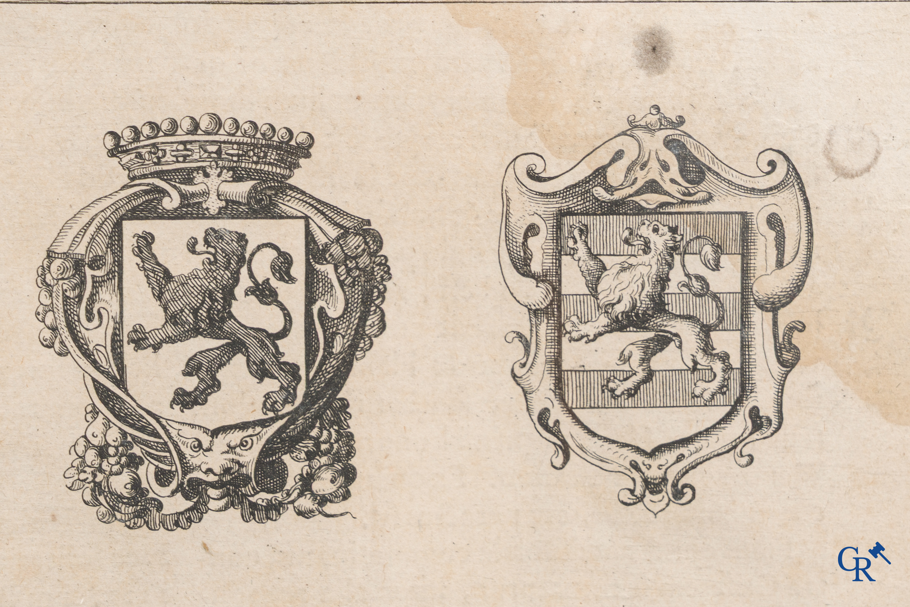 Oudenaarde, 7 antique maps, including battle plans, city and wall plans, etc. 17th-18th century.