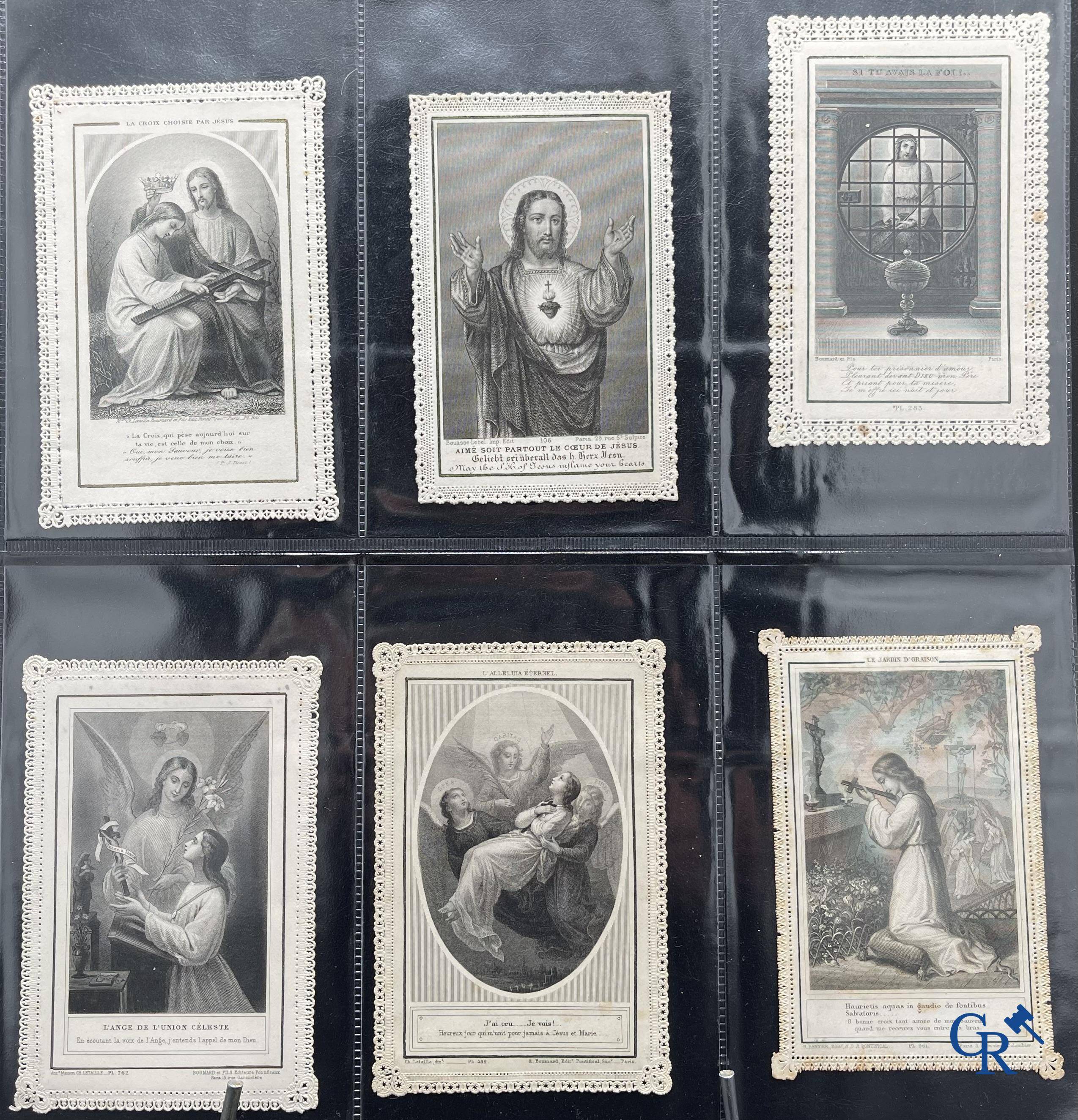 Religious objects: Important collection of pious images and devotion prints, Flanders, 17th-18th-19th centuries.