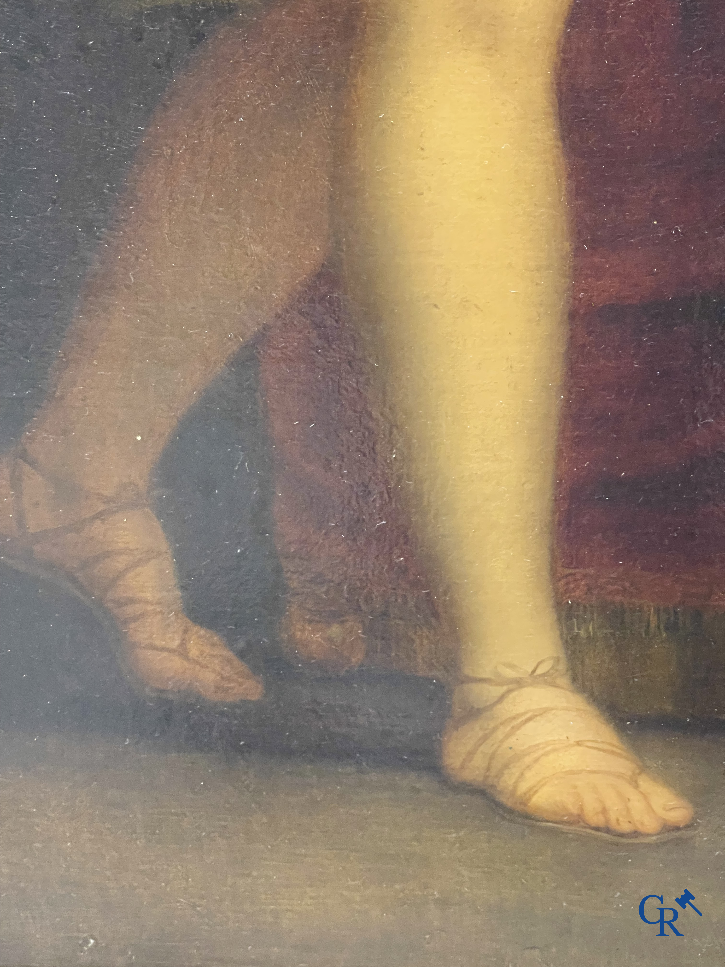 Andries Cornelis Lens (1739-1822) Oil on canvas. Painting in the typical neoclassical style.