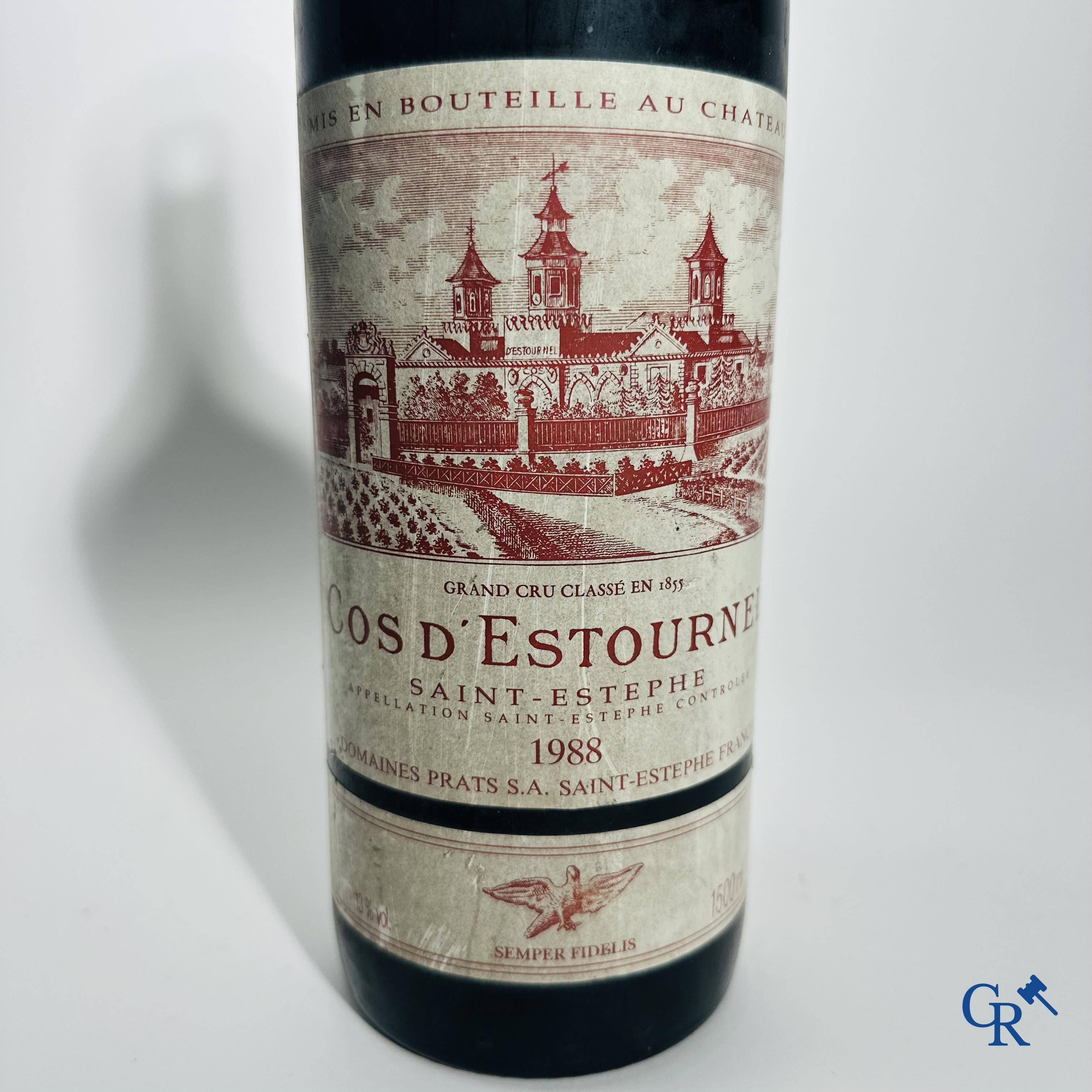 Wine - Bordeaux: Château Cos d'Estournel 1988, 1.5 l. Magnum Rouge. 2ème grand cru classé 1988. Saint-Estèphe.