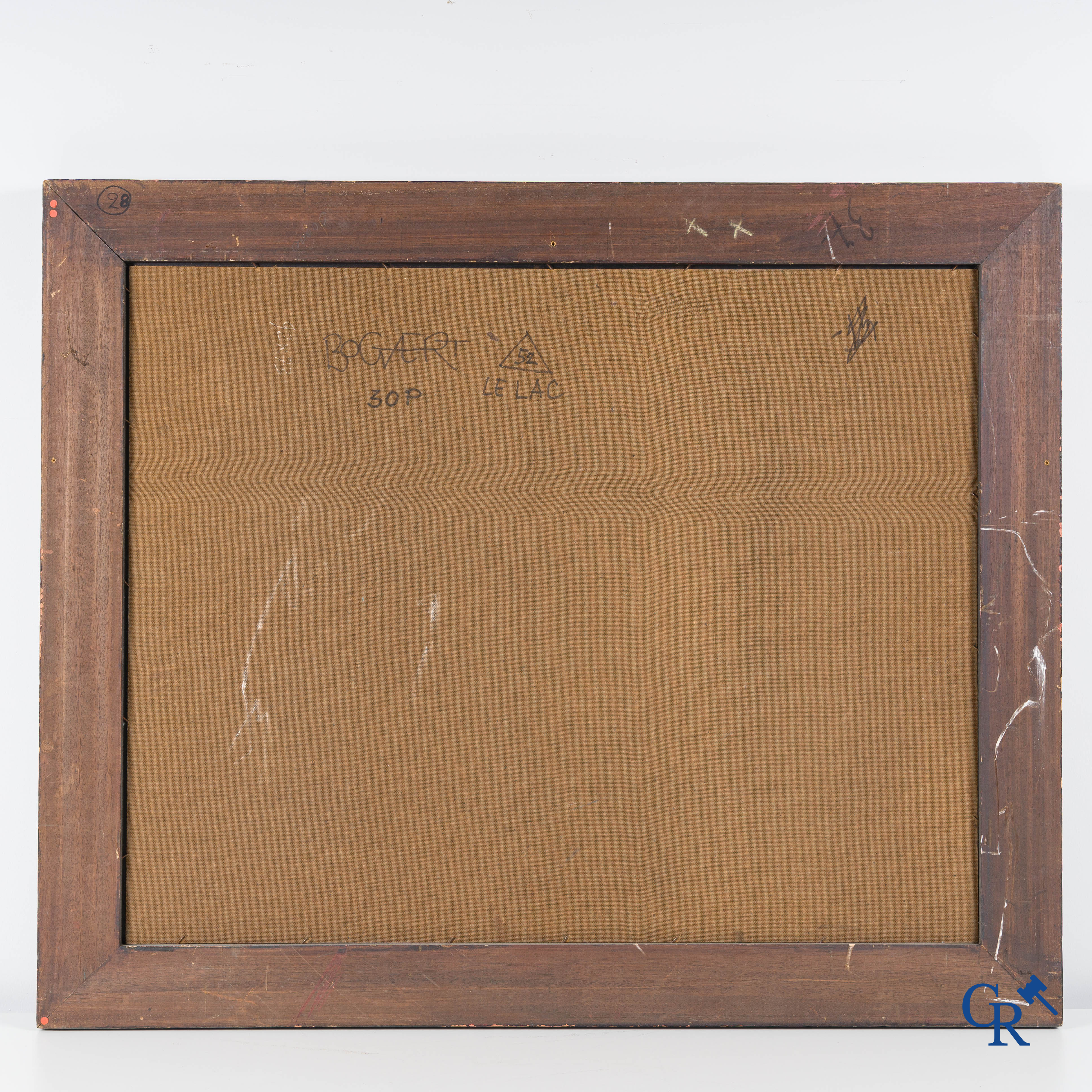 Gaston Bogaert (1918-2008) (*) "Le Lac" Olie op paneel. Gesigneerd rechtsonder.