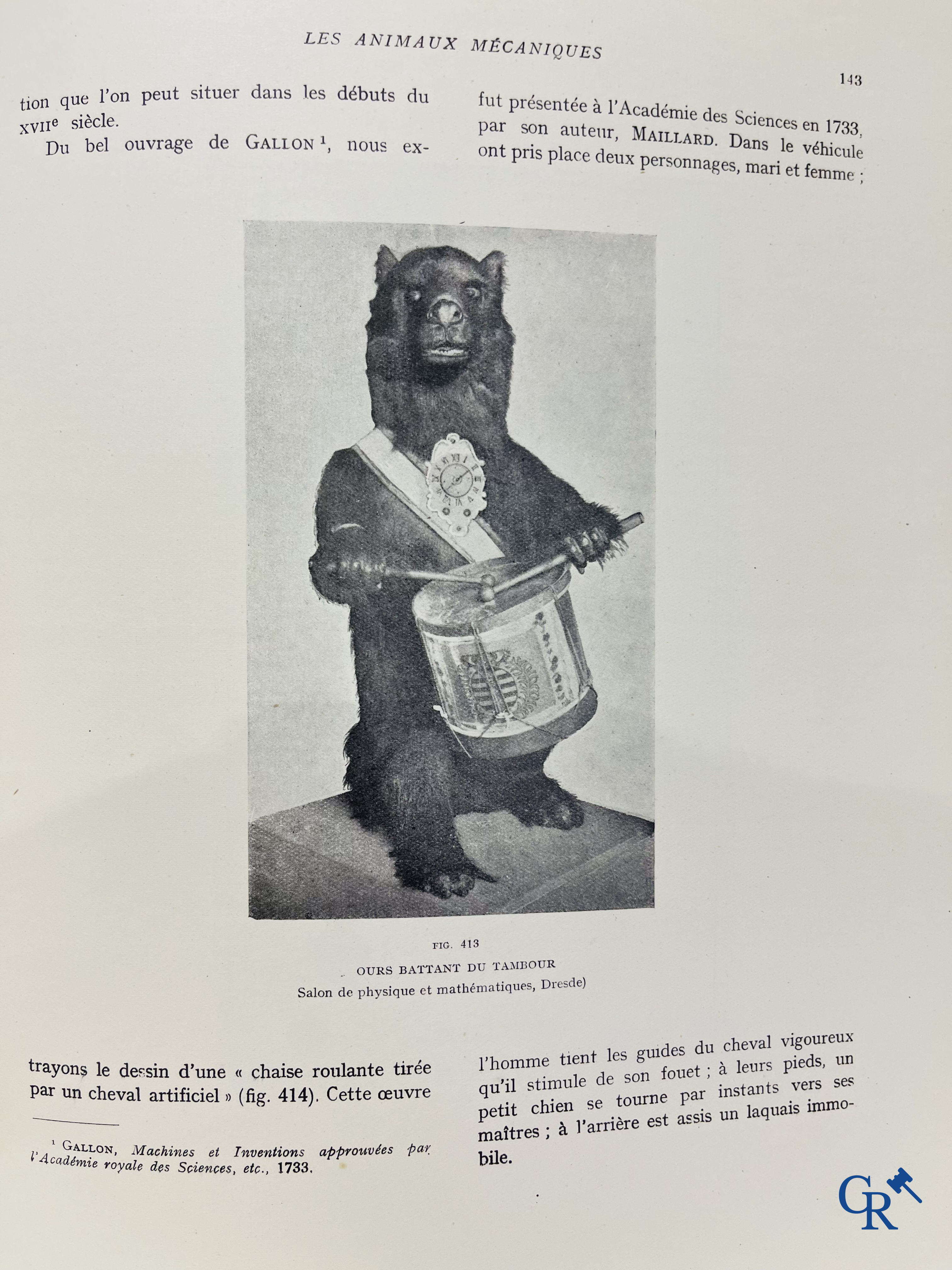 Automaten. Zeldzame uitgave van "Le monde des automates." Alfred Chapuis et Edouard Gélis. Paris 1928.