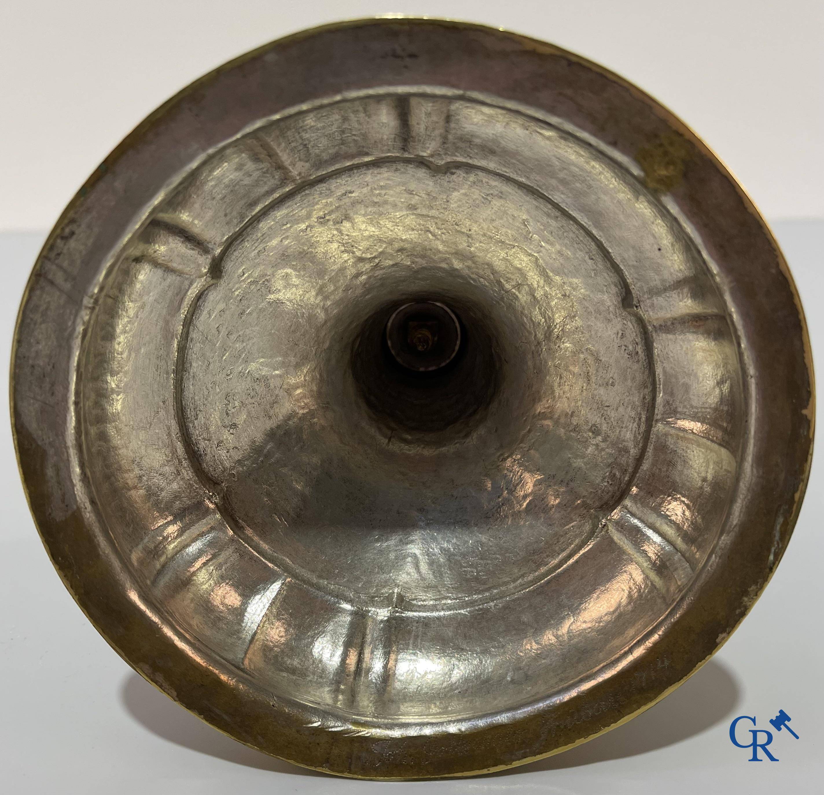 Objets religieux: Calice, en partie en vermeil argenté. XVIIIème siècle. Inscription: Joh. Gottschalk ... 1714.