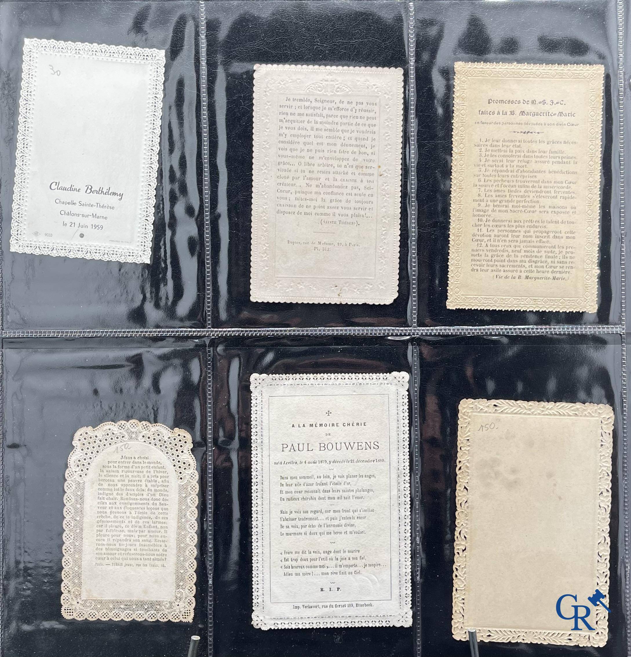 Religious objects: Important collection of pious images and devotion prints, Flanders, 17th-18th-19th centuries.