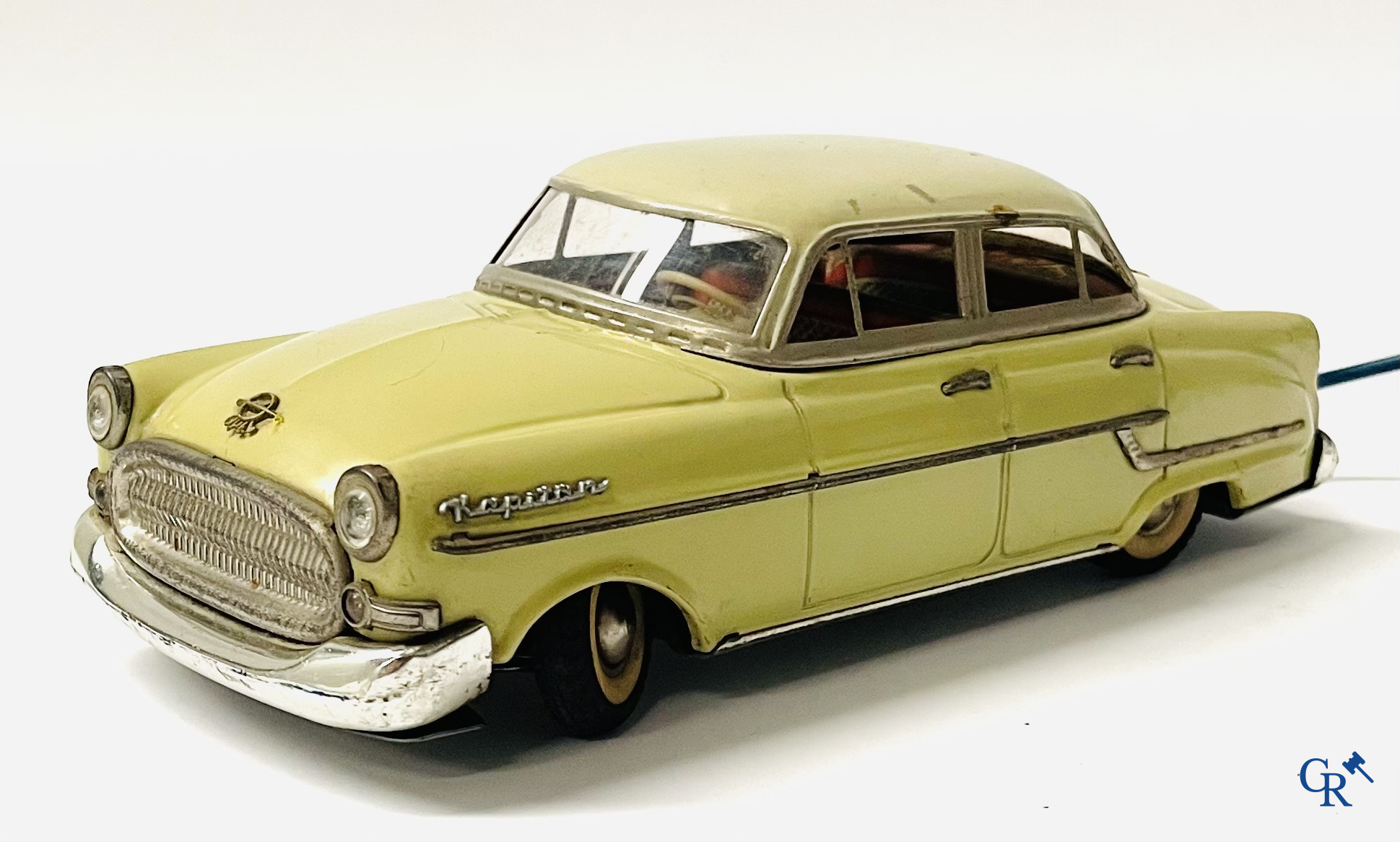 Old toys. Gama 400, Opel Kapitän in painted tin. Battery operated. 1950's.