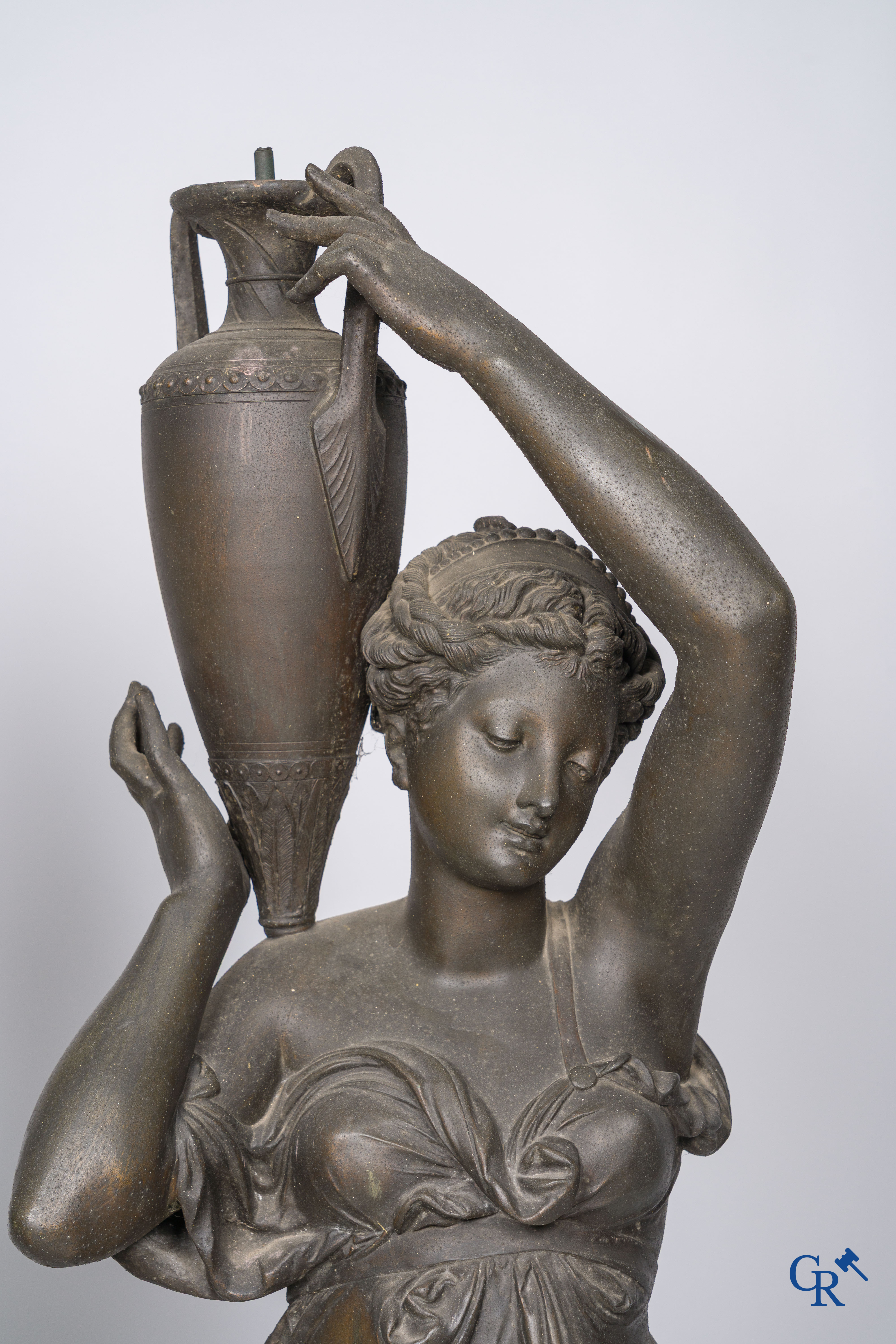 Albert-Ernest Carrier-Belleuse and Jean Boy foundry, 116 Rue de Turenne, Paris. Pair of water carriers. Circa 1860.