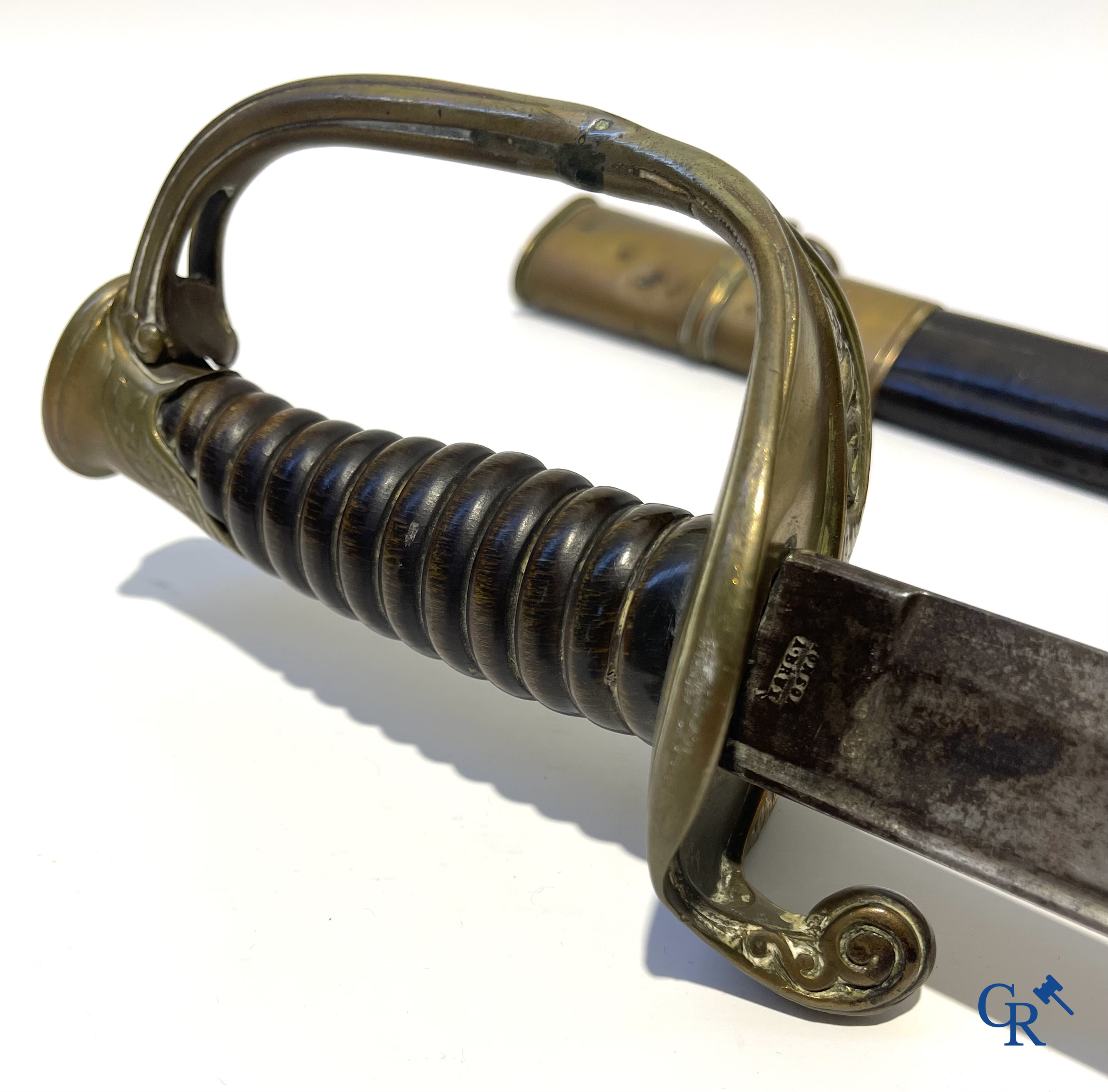 Fonson Bruxelles, a Belgian officer's parade sword. Manuffre. Allé de Châtellerault. 19th century.