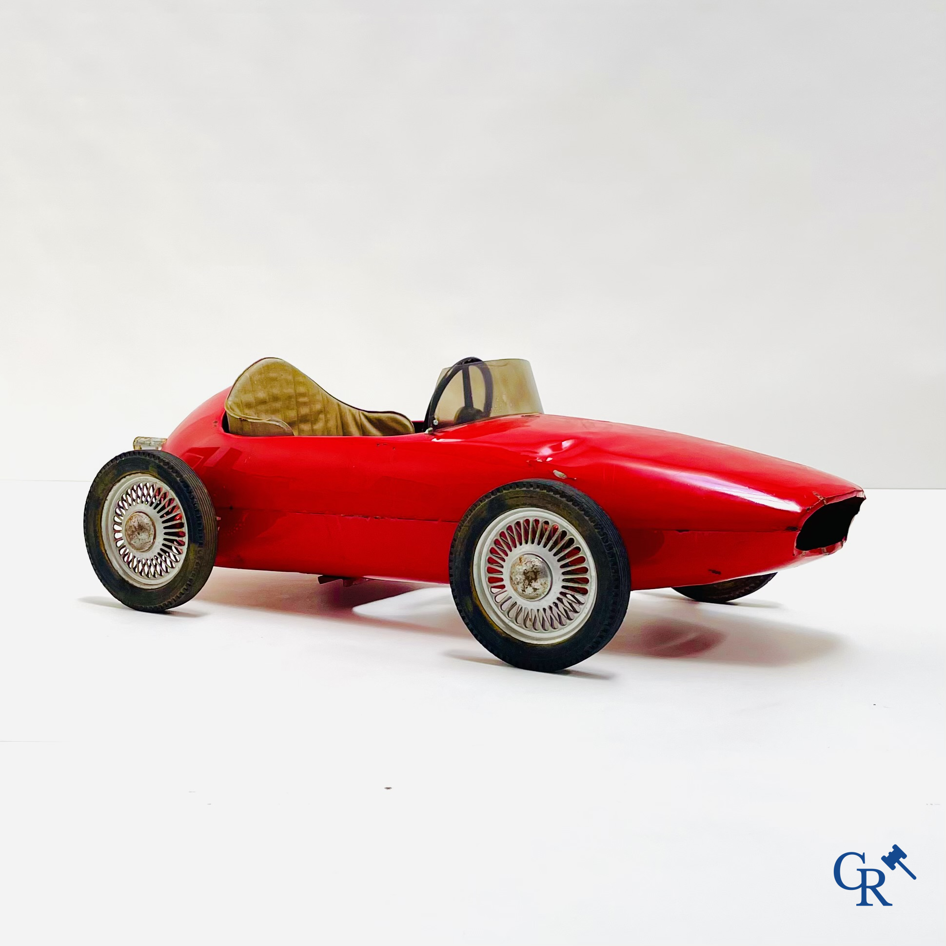 Trapauto model Ferrari F1, waarschijnlijk Morellet Guerineau, Jaren '60.