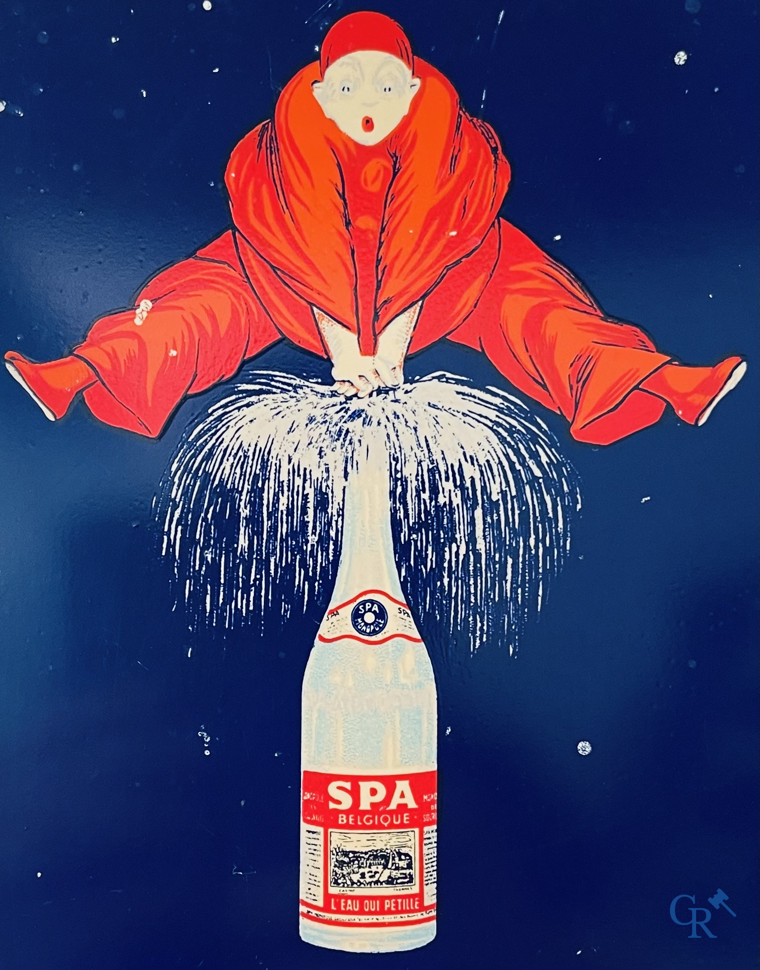 Spa, Advertising thermometer in hard plastic for Spa water. Rare younger version from the 80's. Rob. Otten. 1984.