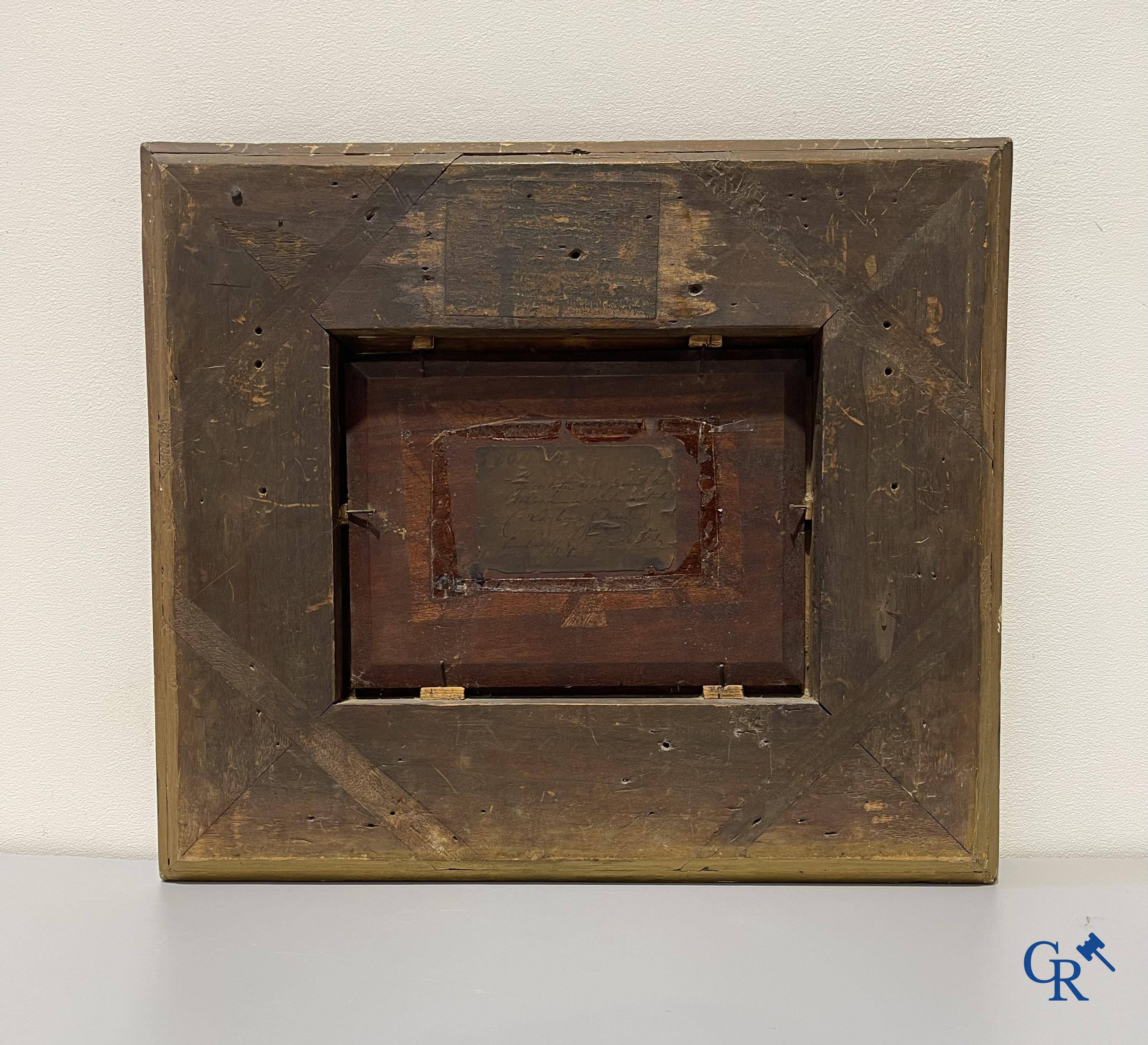 Vincent de Vos (1829-1875) A pair of paintings (pendant) oil on panel. "La chasse aux souris" and "Les bons amis".