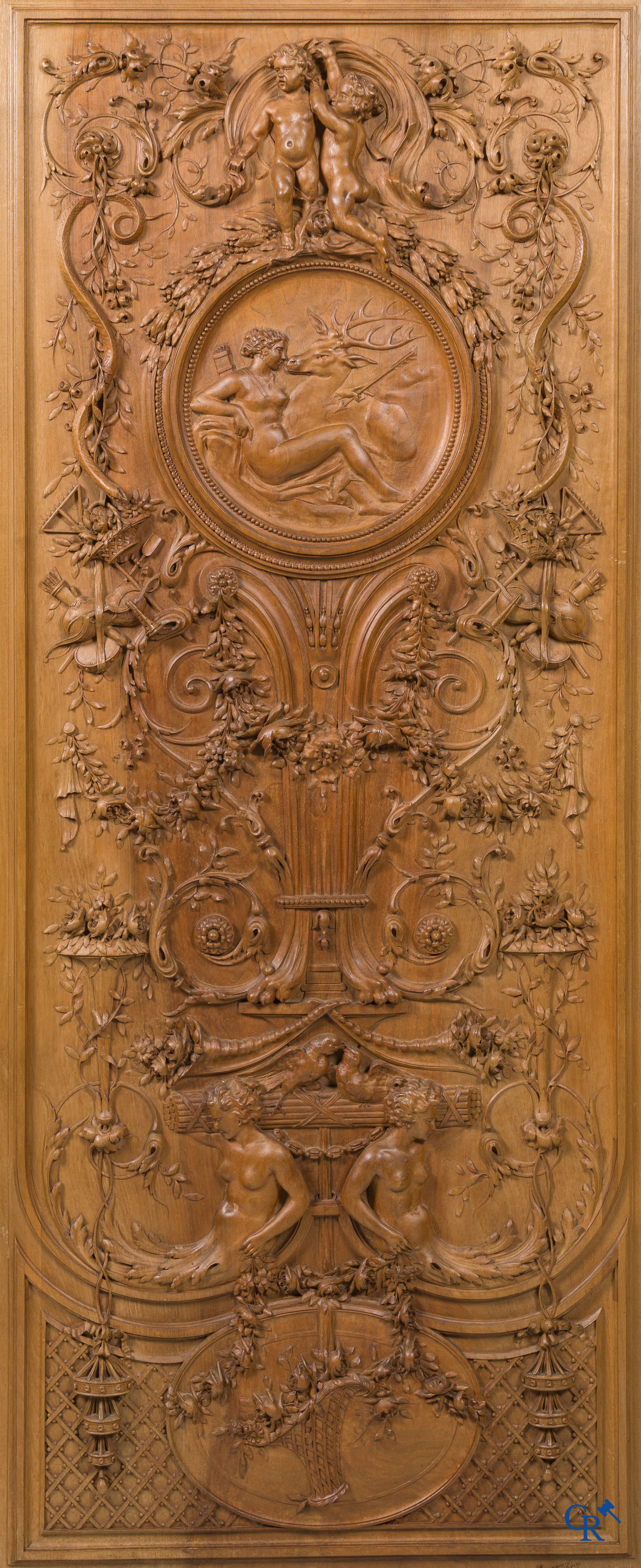 Cazanave Frères à Carcassonne. A rich and finely carved piece of furniture in LXVI style.