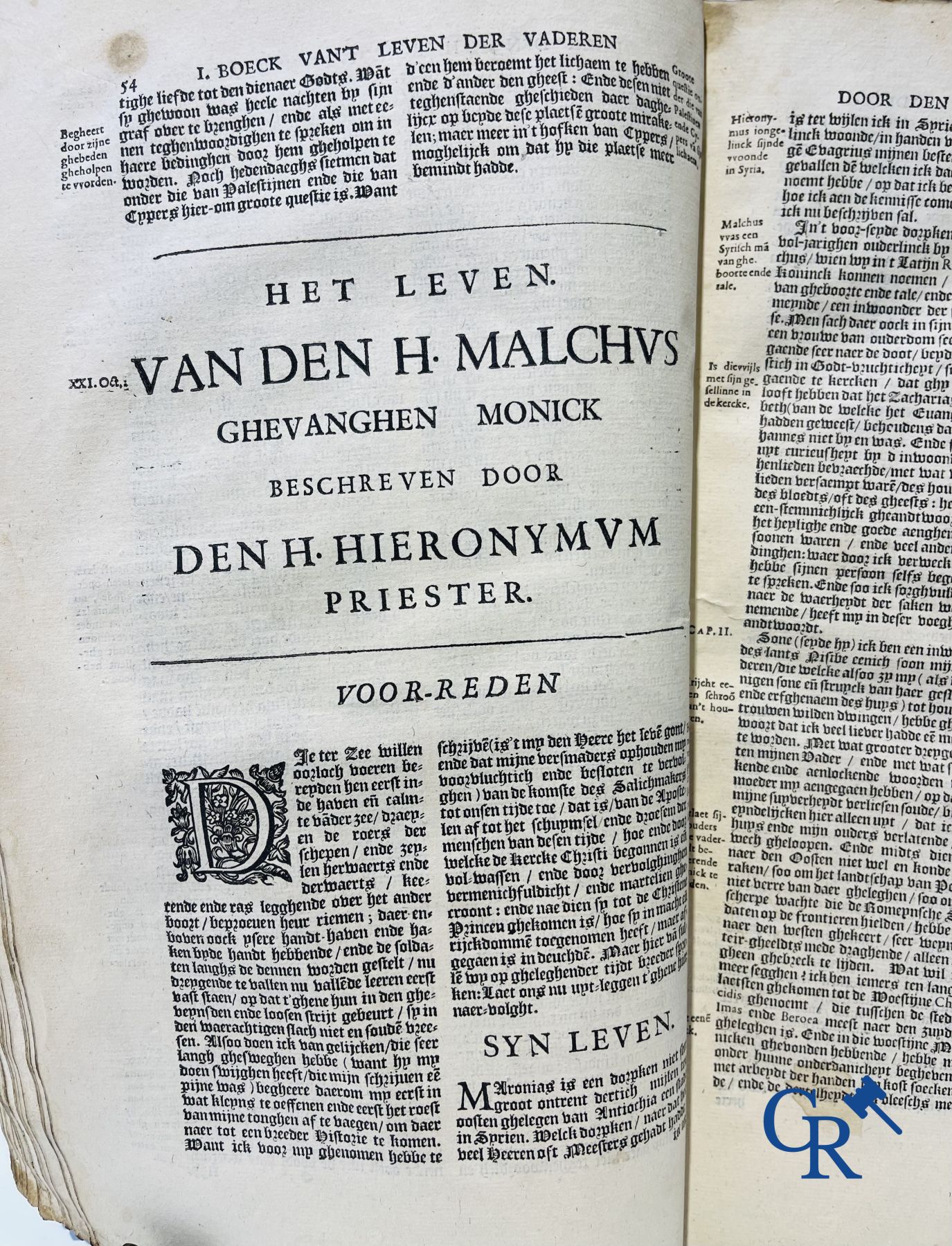Early Printed Books: Rosweydus, Heribertus. Het Leven ende spreucken der Vaderen described by St. Jerome. 1643.