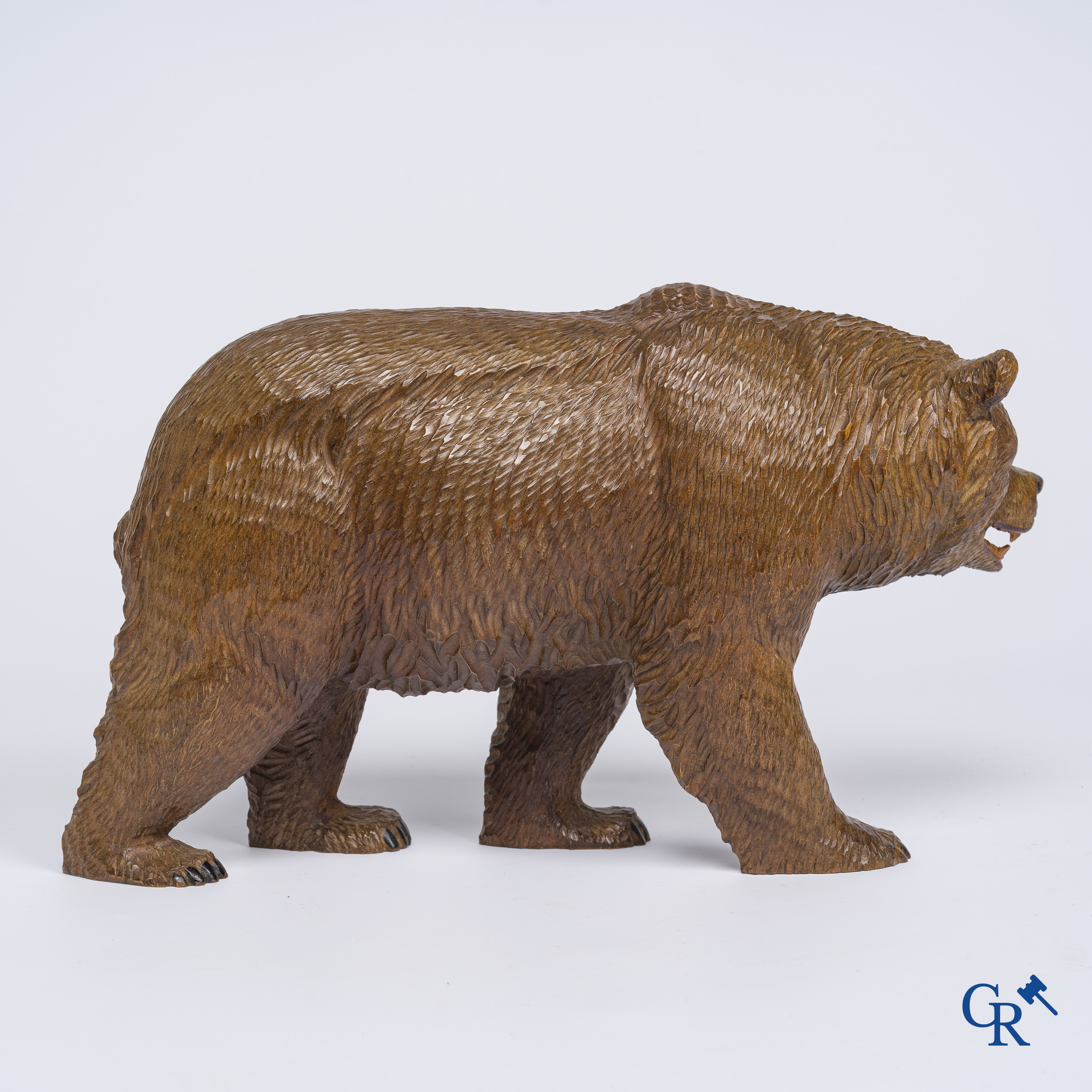 Black Forest. A walking bear in so-called "Black Forest" wood carving.