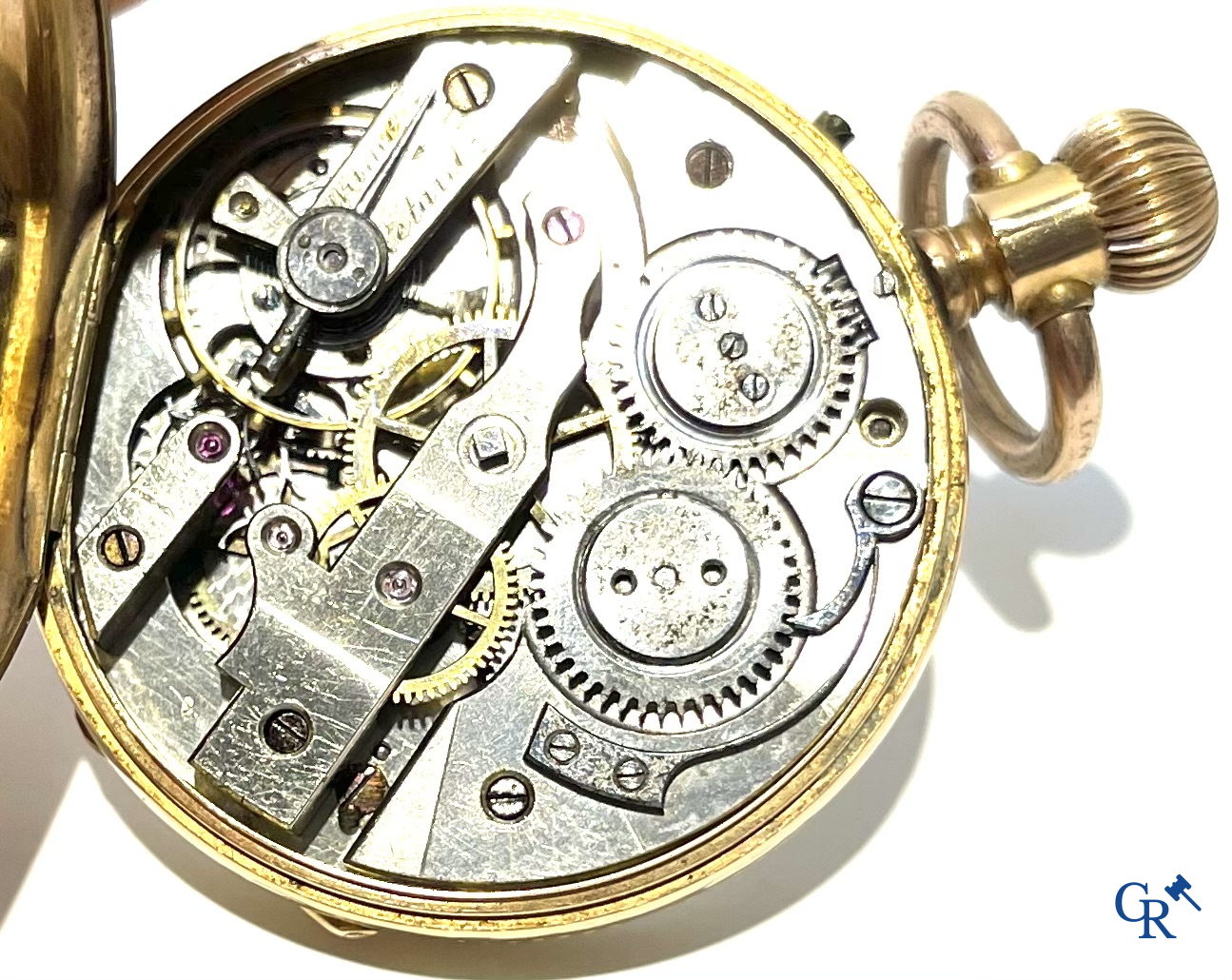 Pateck, Genève. Een zakhorloge in goud 750°/00. Genummerd 7950. Zwitsers werk.