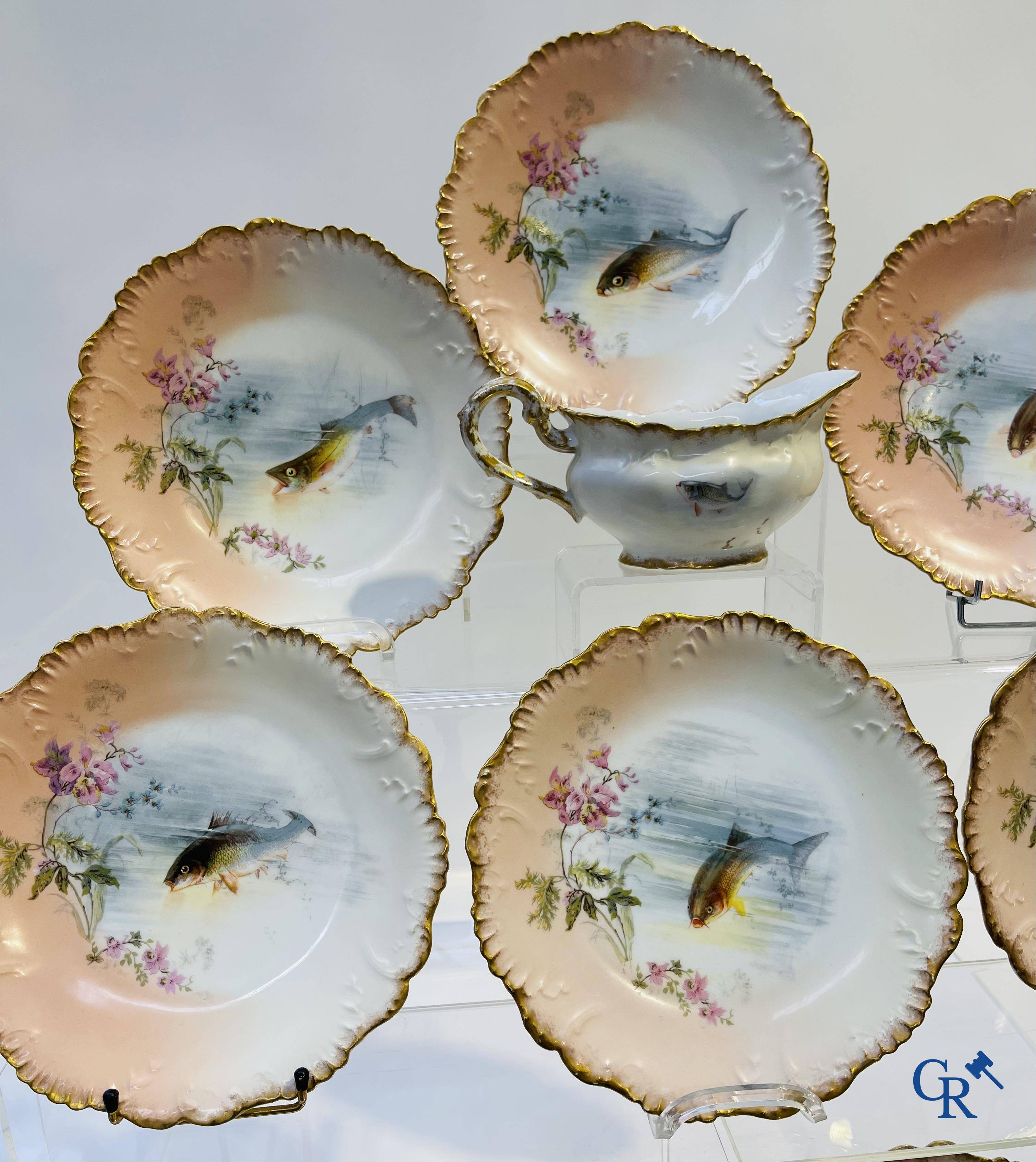 Porcelain: Limoges/France: Part of a porcelain tableware.