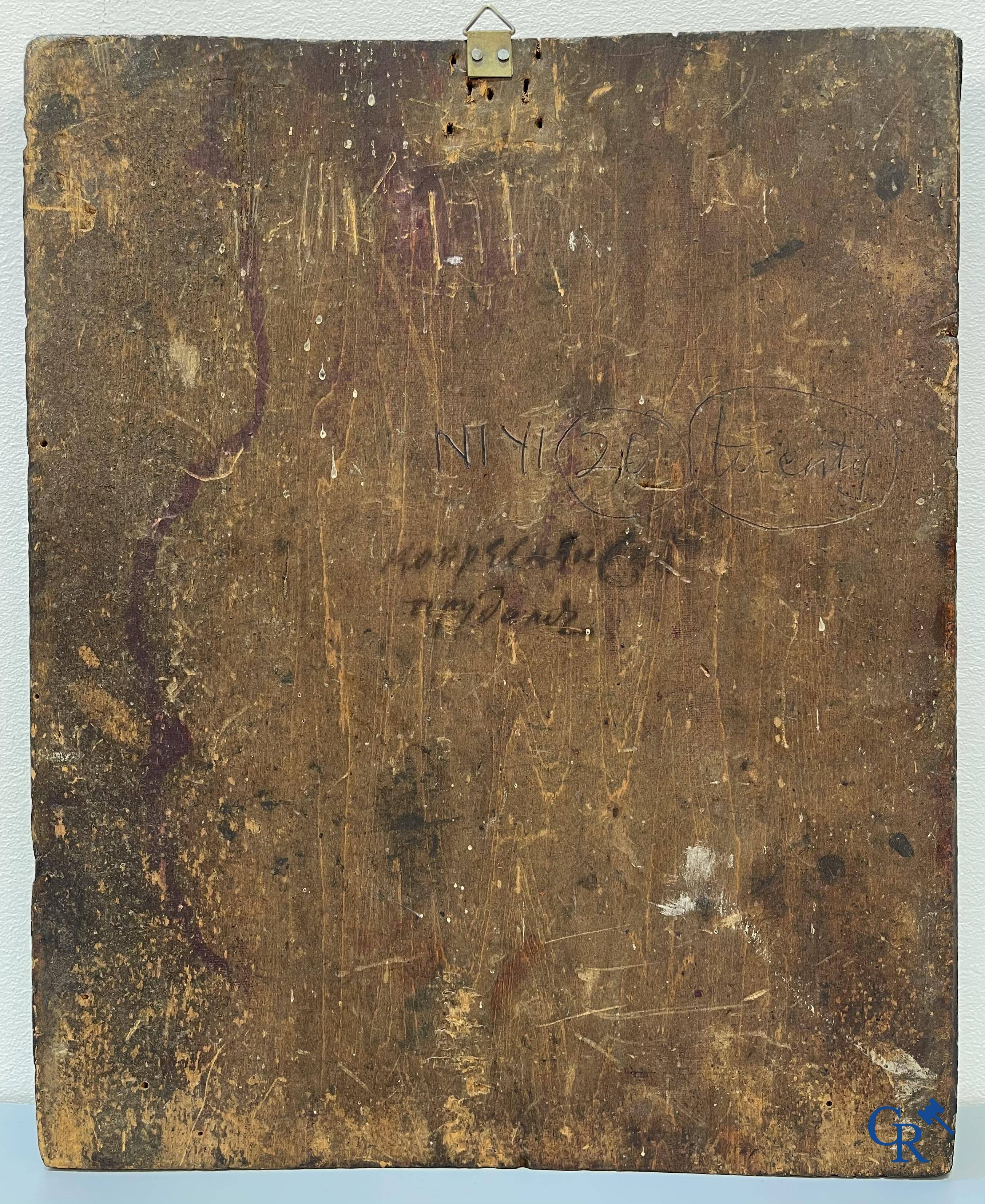 Icon with scenes from the life of Saint Catherine of Alexandria, early 19th century.