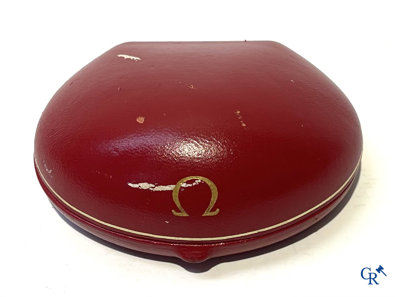 Omega De Ville, damespolshorloge in wit goud 750°/00 en kleine briljanten. Quartz. Zwitsers werk.