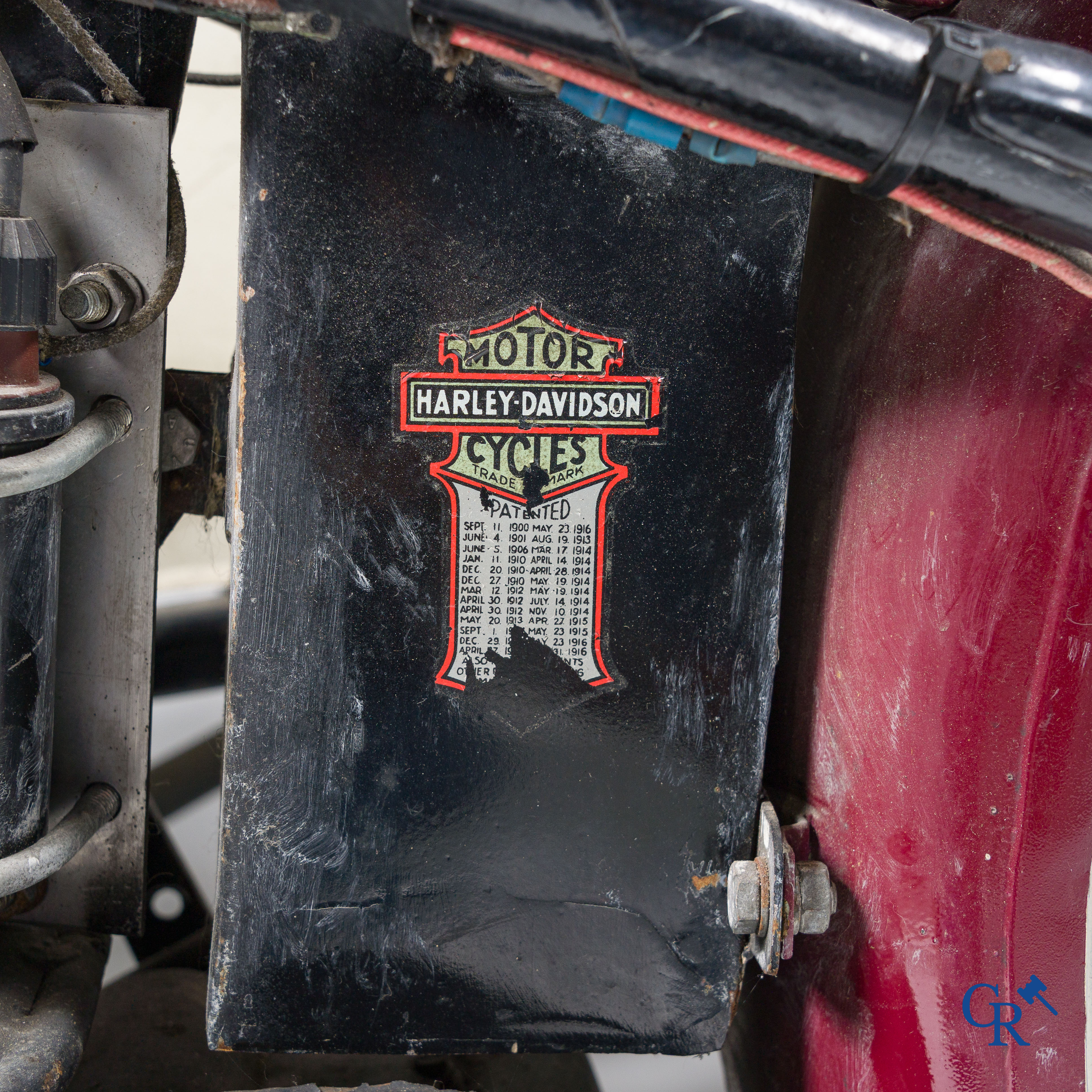 Harley Davidson, type WLA 750cc, circa 1940. With sidecar from a later period. (barn find)
