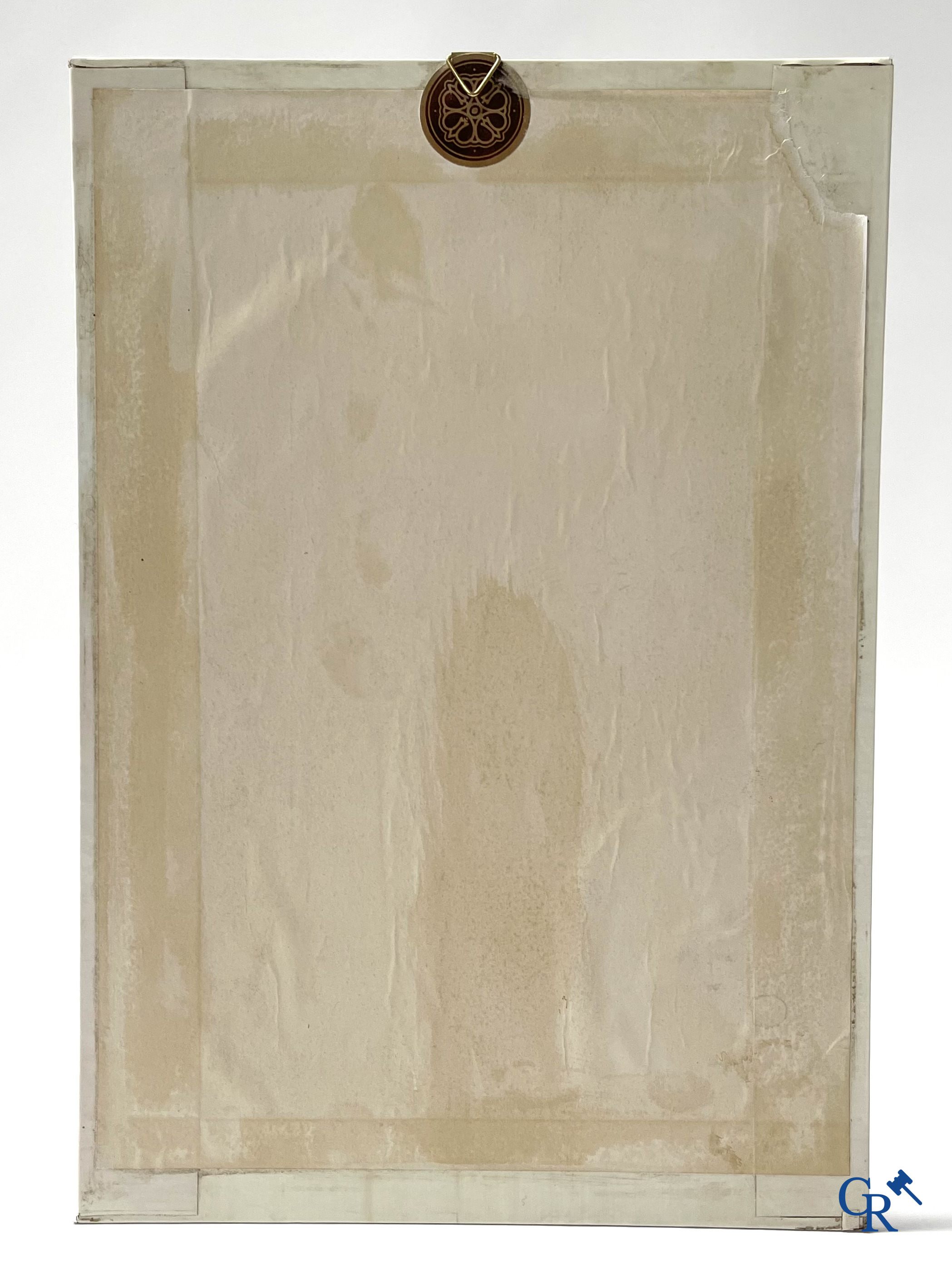 Titan, een publiciteit in geplastificeerd karton voor racefiets sturen. Publi-Art Bruxelles.