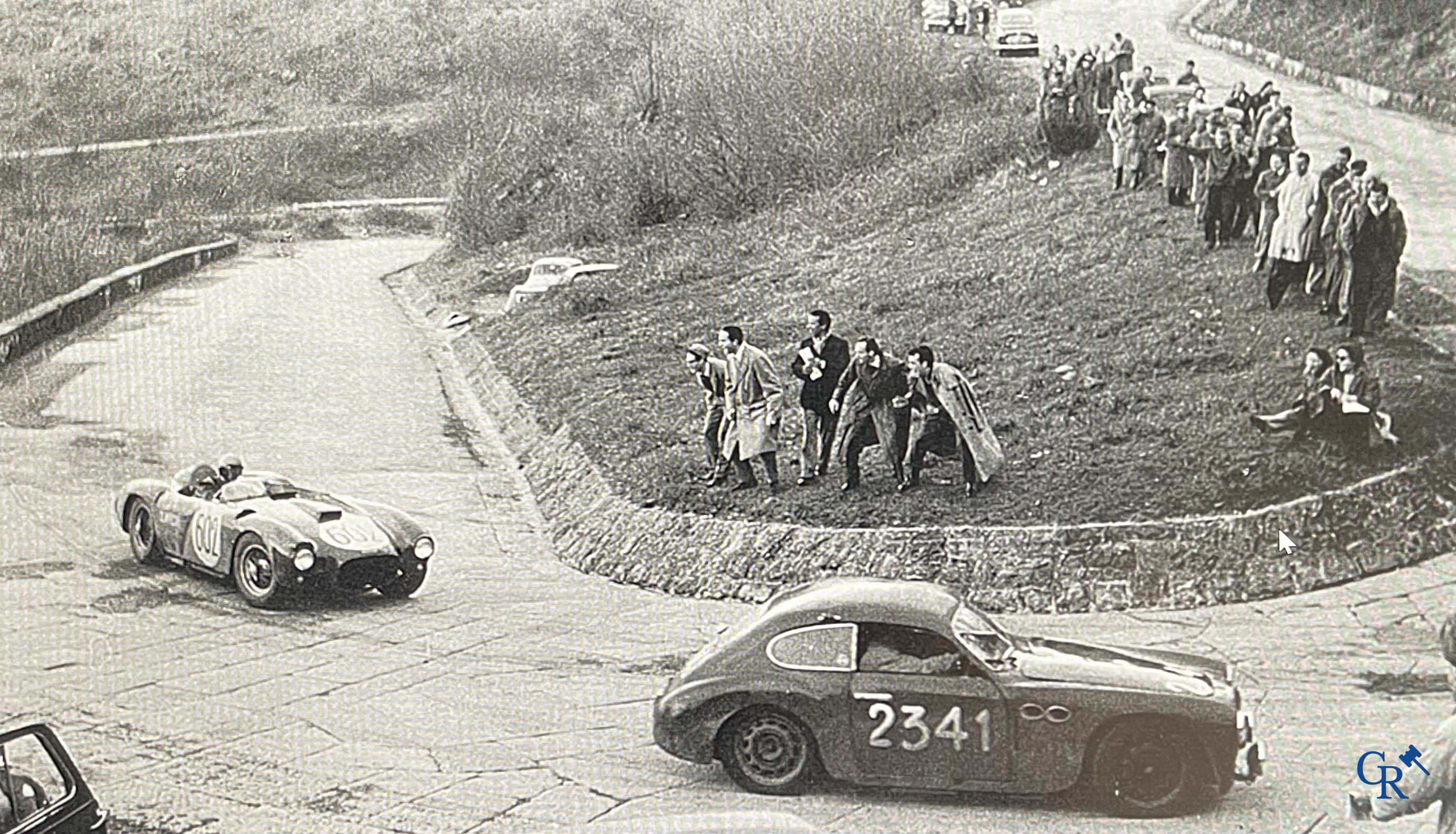 Pianetti G., Alberto Ascari, winner of the 21st Mille Miglia 1954 in his Lancia D24 with competition number 602.