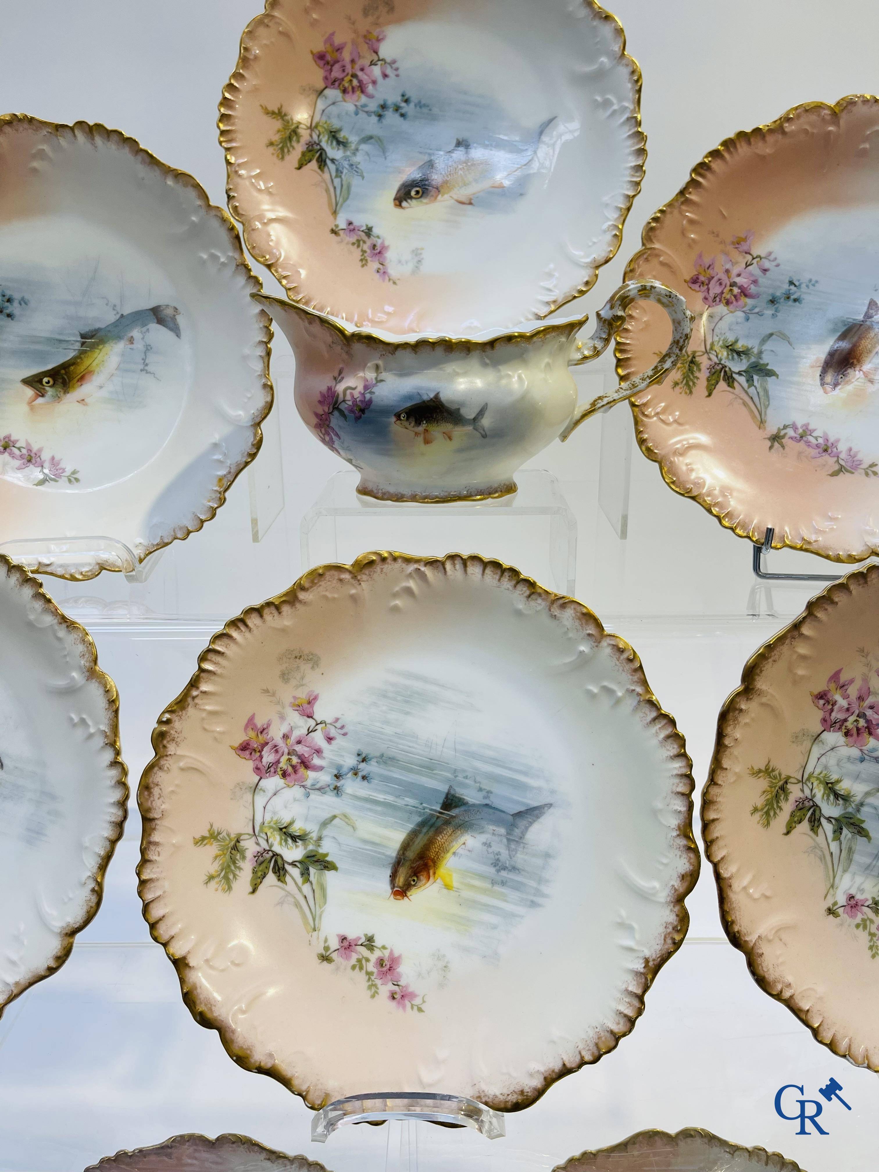 Porcelain: Limoges/France: Part of a porcelain tableware.