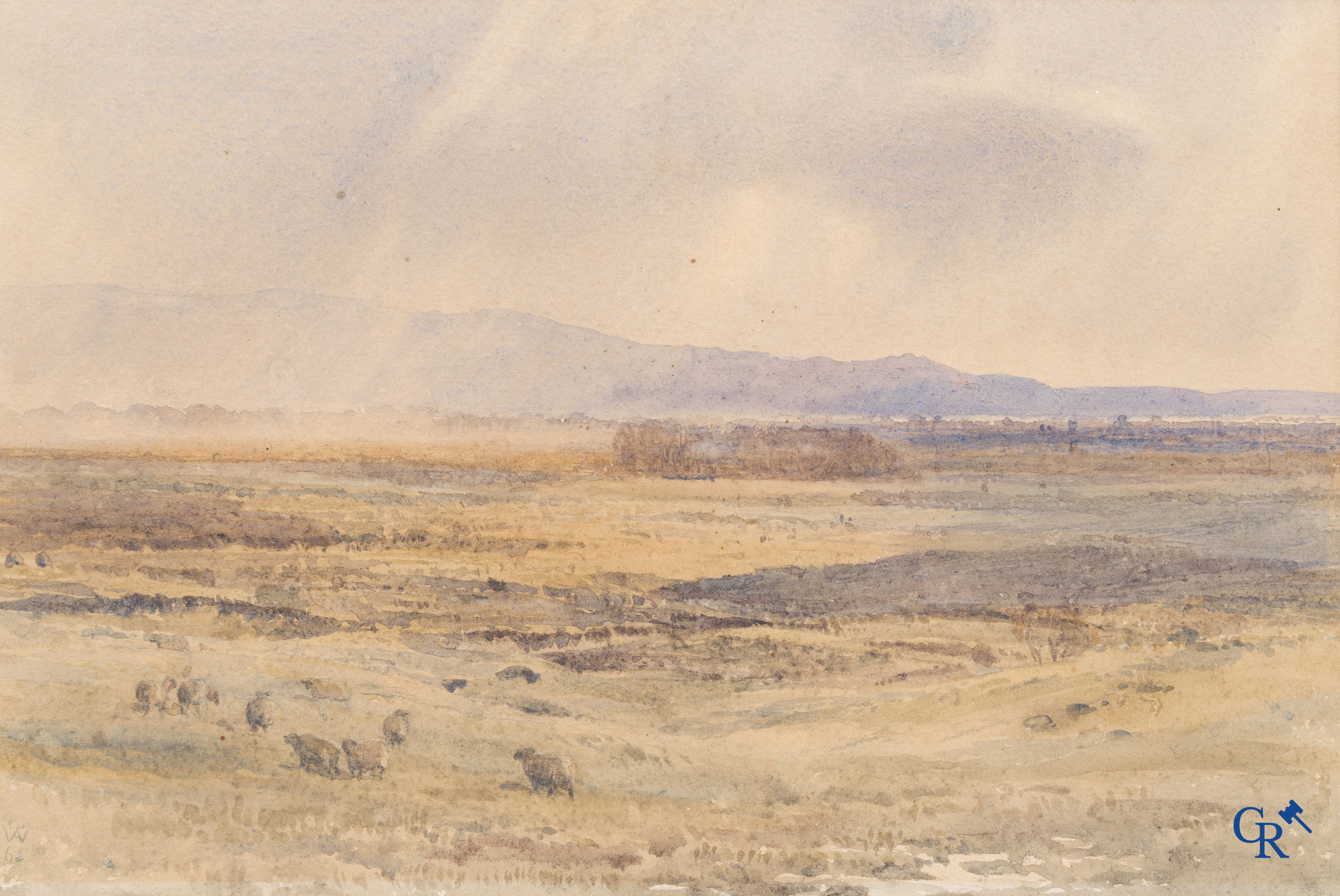 Joseph Mallord William Turner (1775-1851) (in the style of) Watercolour. Signed lower left.