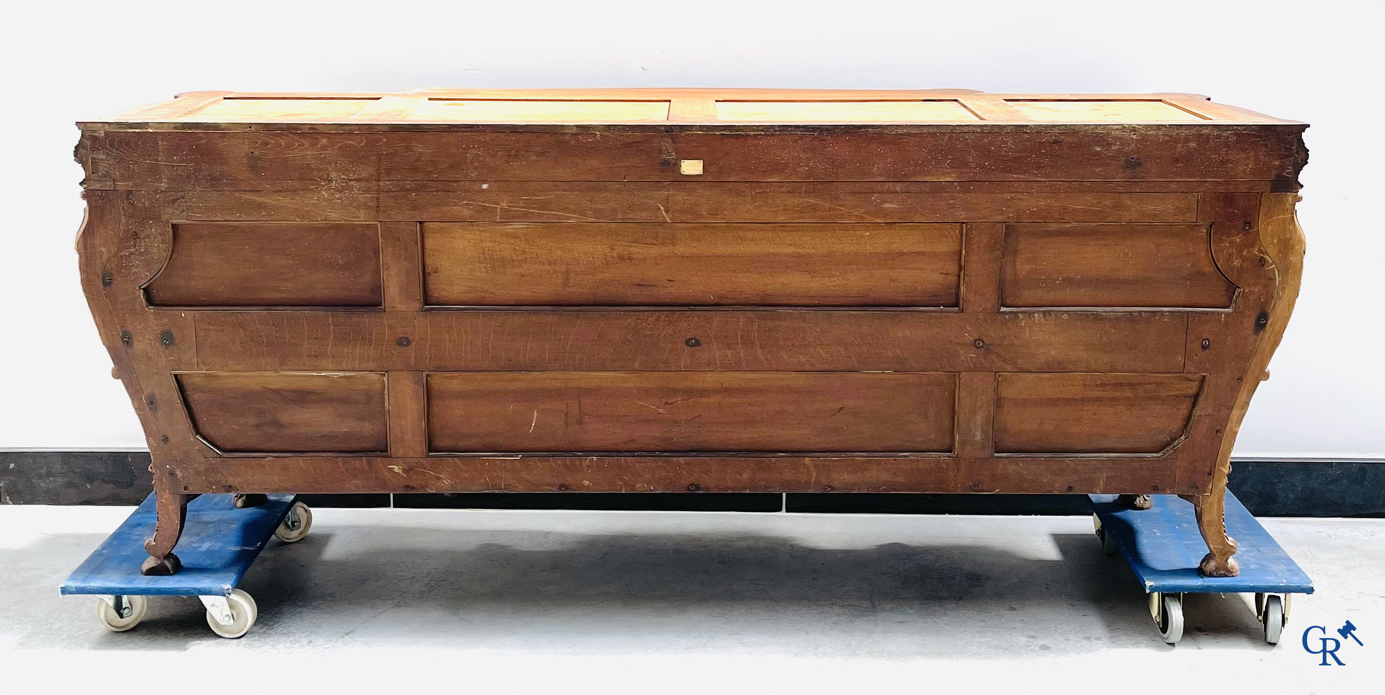 Maison Roll, 42, Rue Faubourg St. Antoine Paris. An exceptionally dessert furniture in carved walnut. LXVI style.