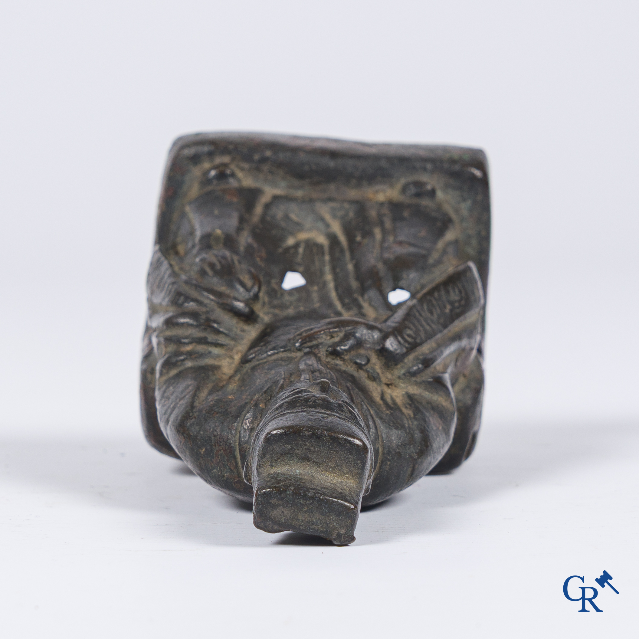 Asian Art, a seated bronze Buddha, Ming.