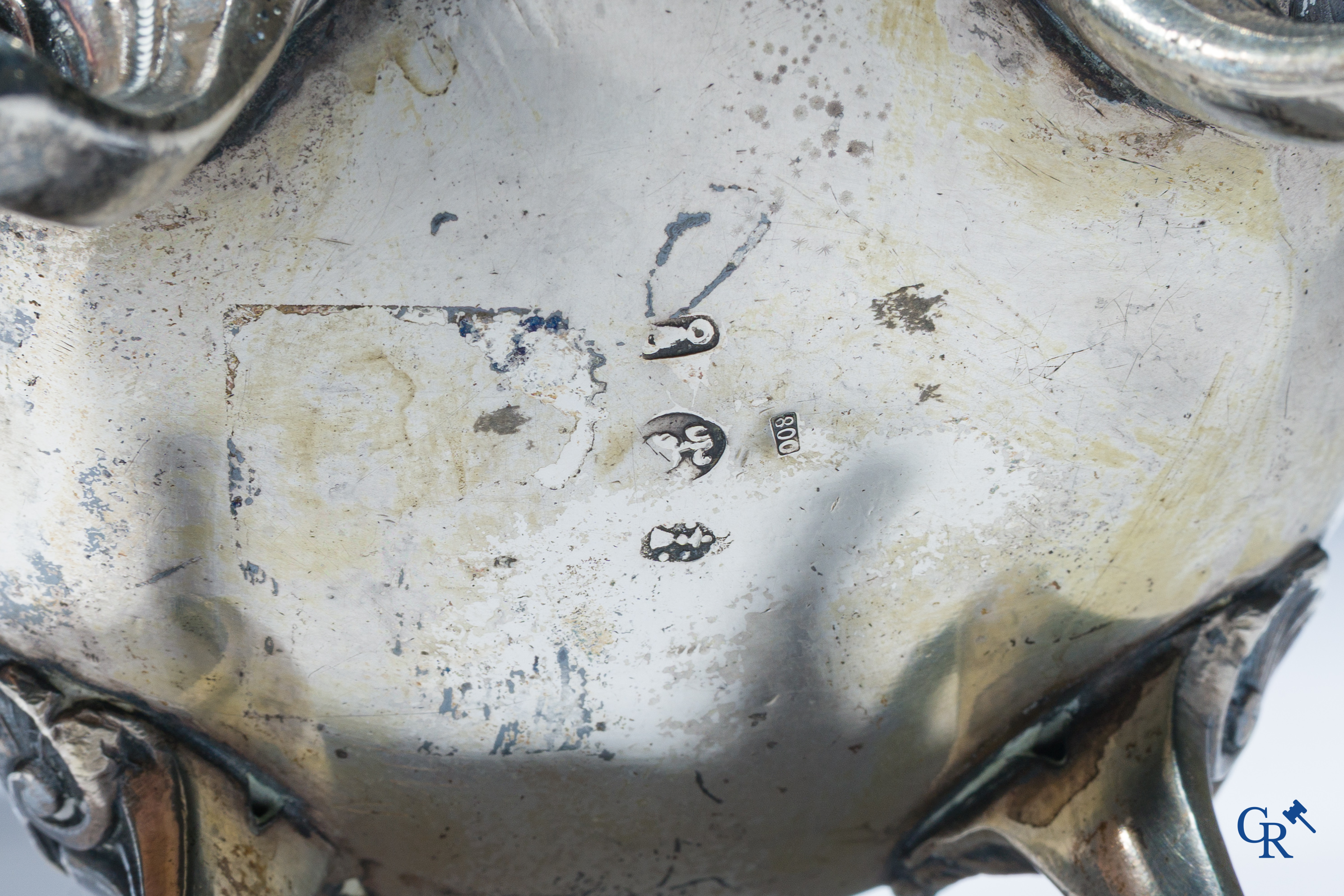 A silver jug in LXVI style. Multiple hallmarks.