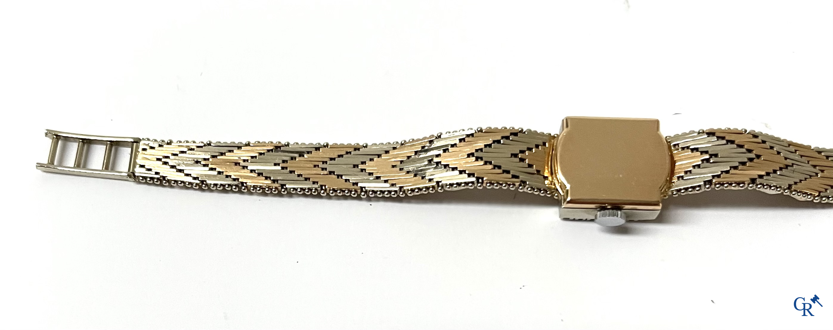 Zwitsers werk, een dames polshorloge Exactus in goud 750°/00.