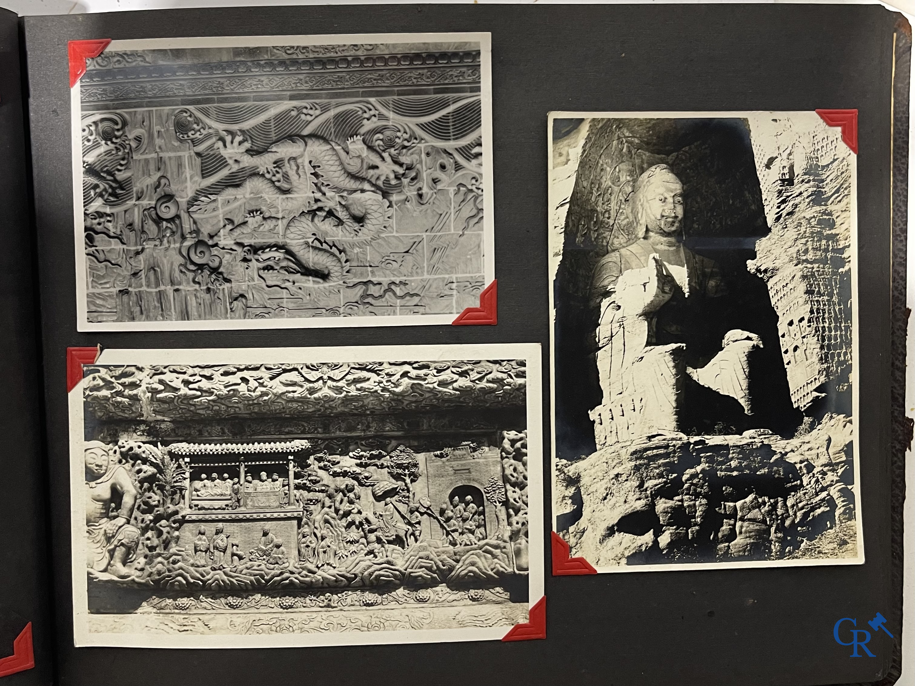 Aziatica, een belangrijk album met reisfoto's uit China. Onder andere Datong, Peking, Beijing, Hohhot, enz. Circa 1900.