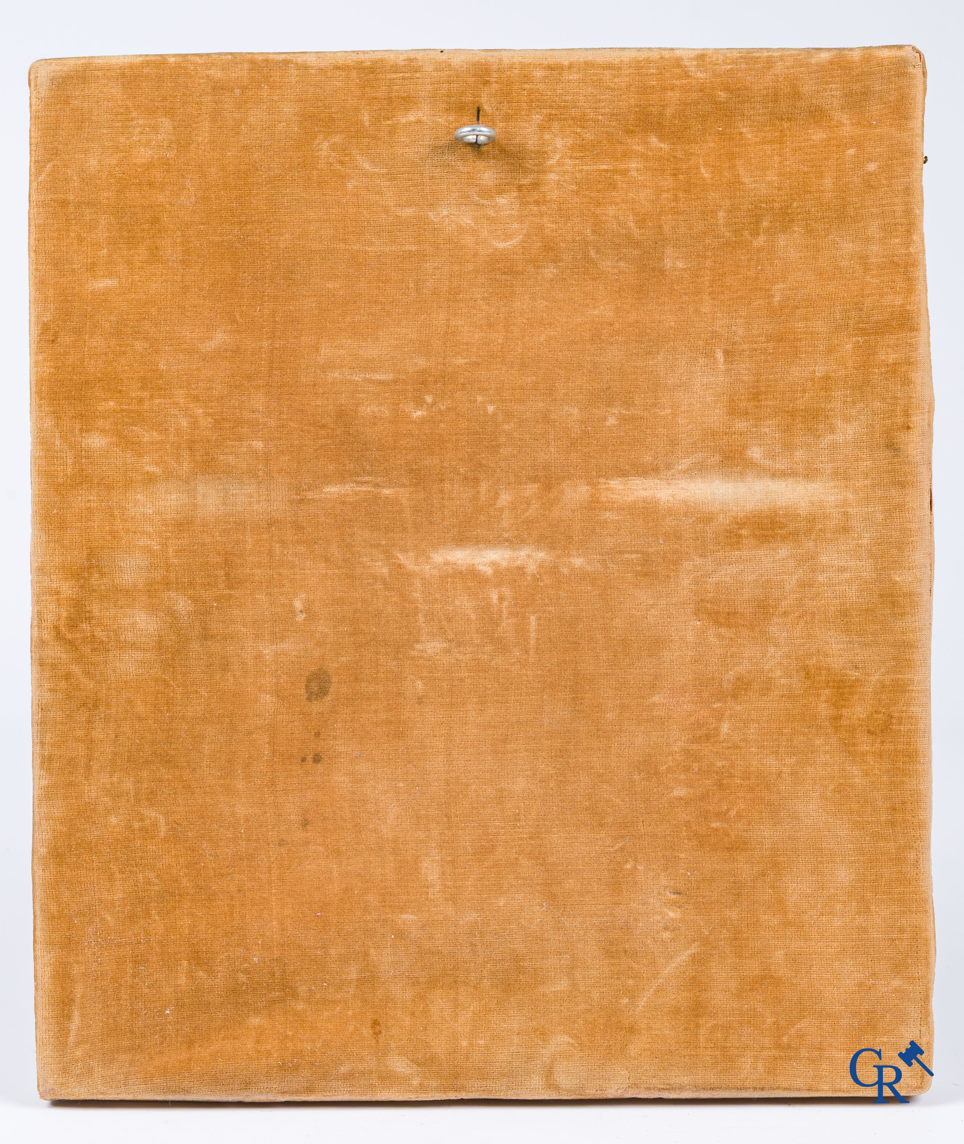 Russisch werk. Moeder Gods van Vladimir. Grote icoon bewerkt met cloisonné emaille.