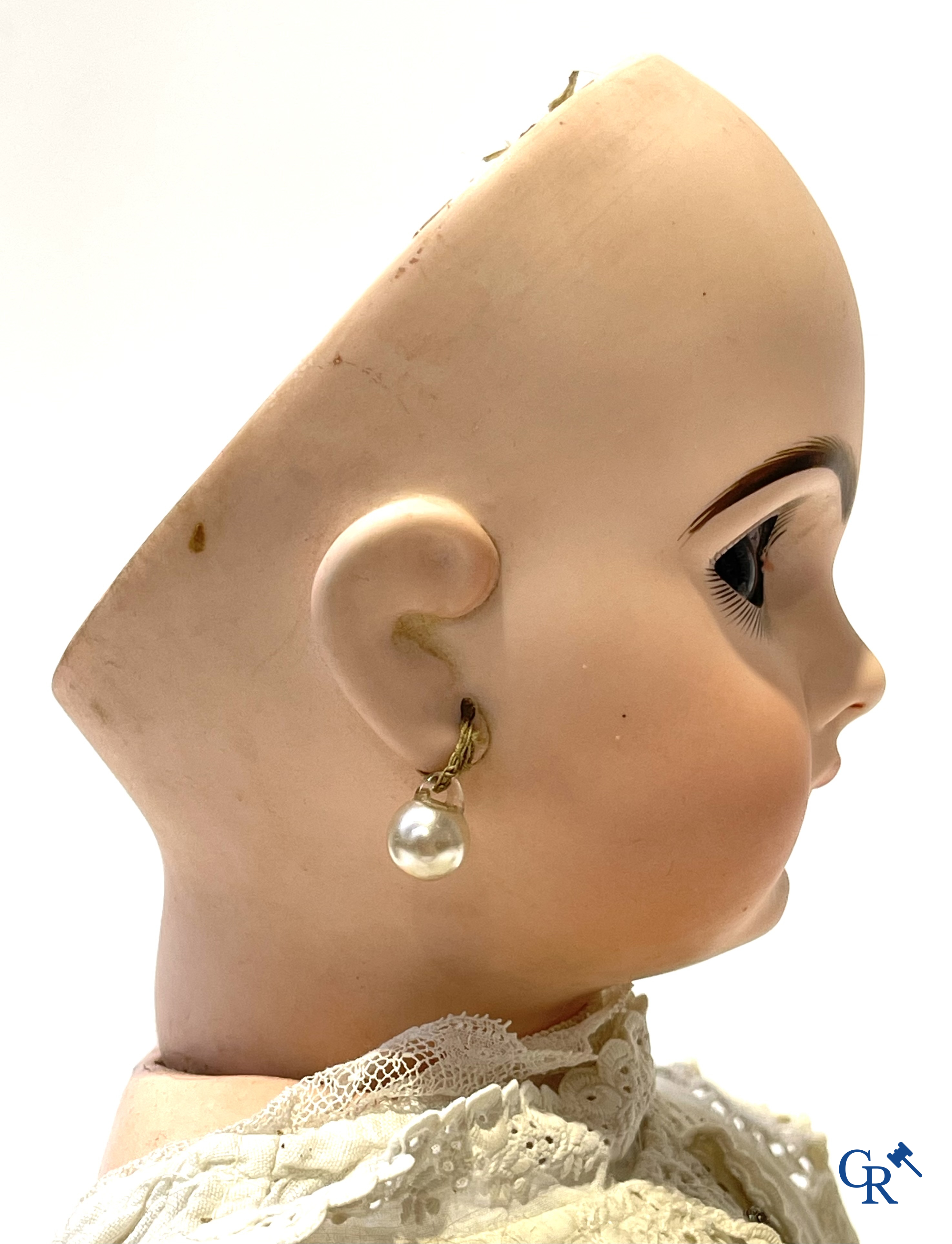 Old toys, Jumeau, doll with porcelain head marked Tête Jumeau Déposé, n°10.