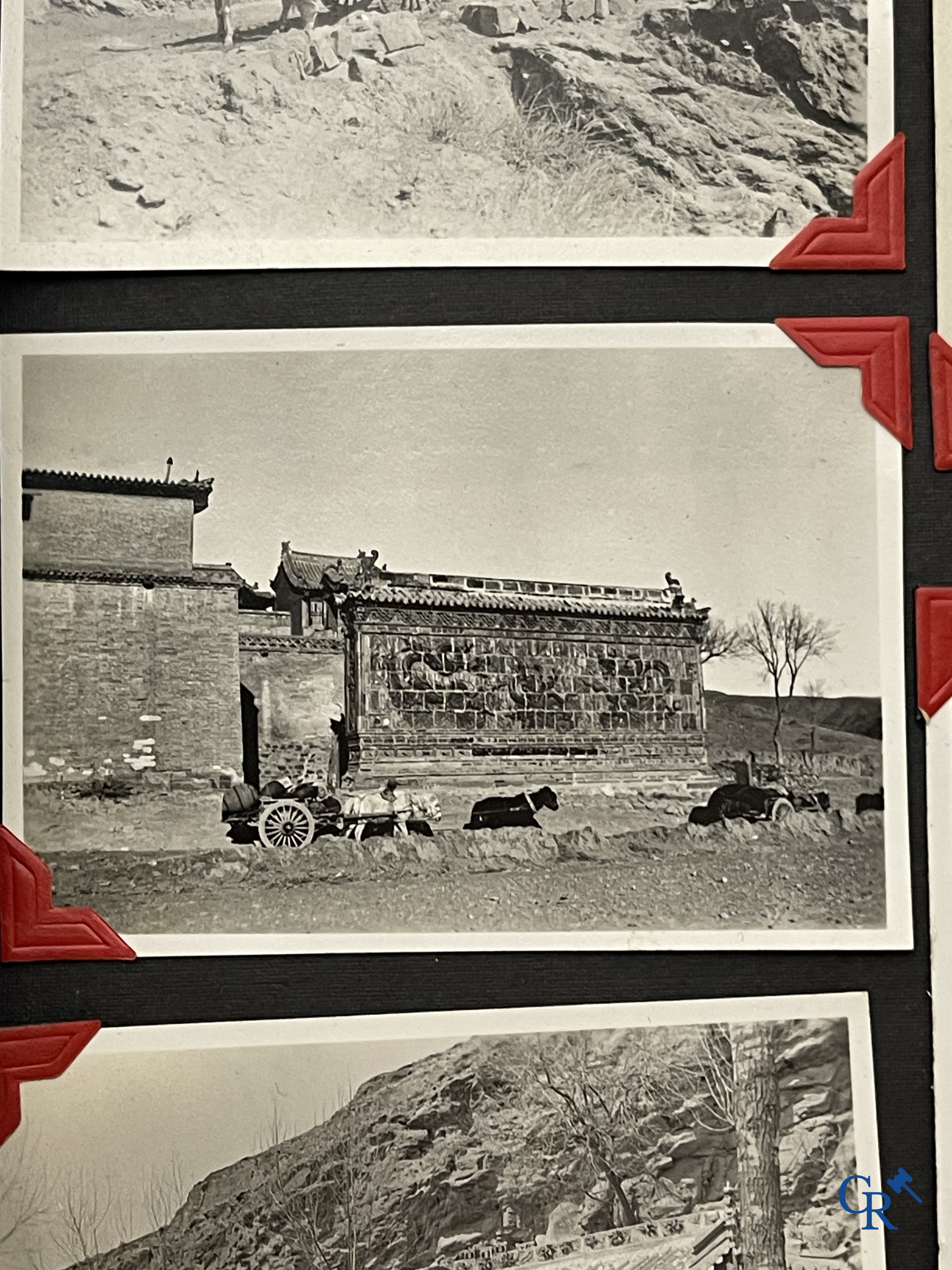 Aziatica, een belangrijk album met reisfoto's uit China. Onder andere Datong, Peking, Beijing, Hohhot, enz. Circa 1900.