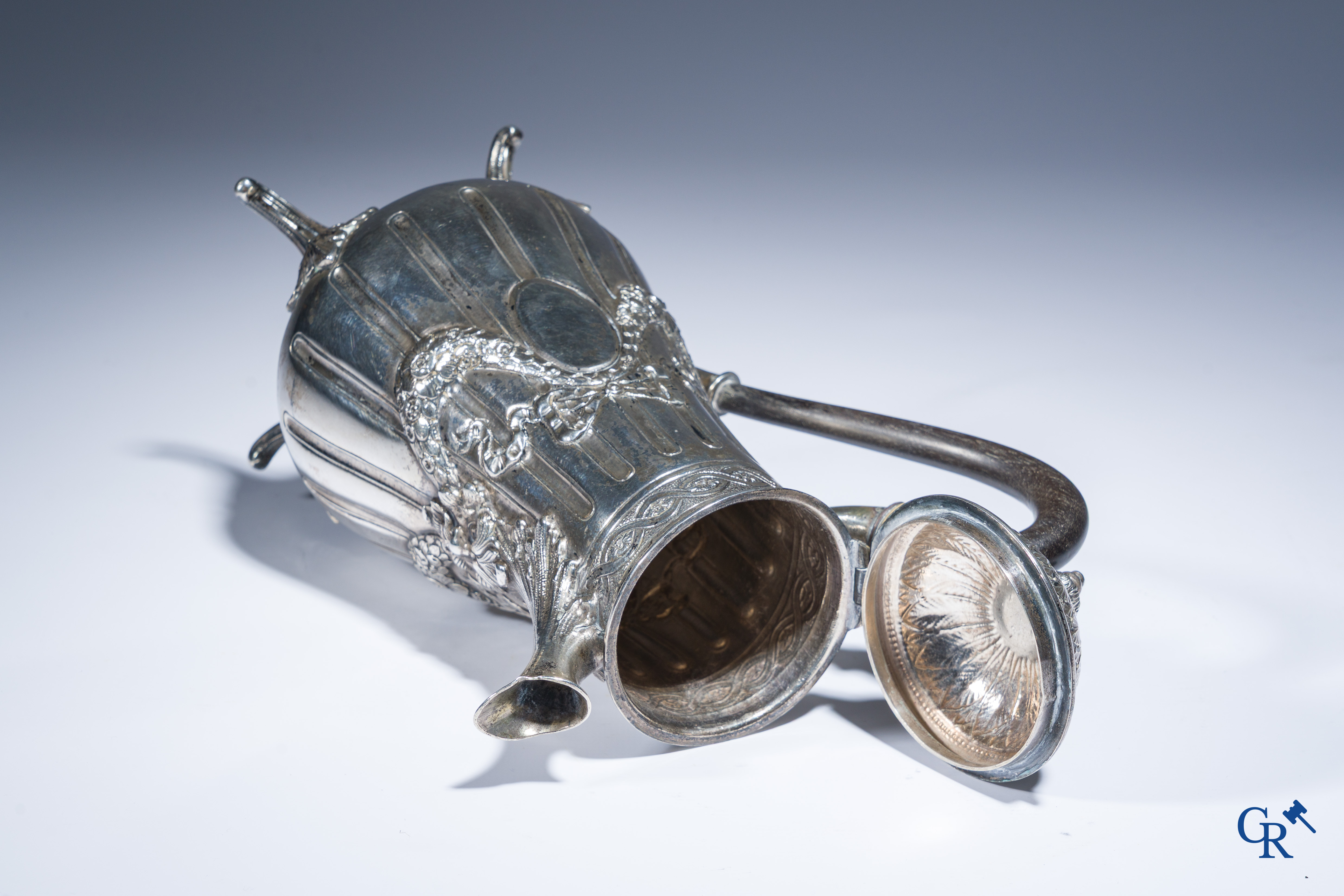 A silver jug in LXVI style. Multiple hallmarks.