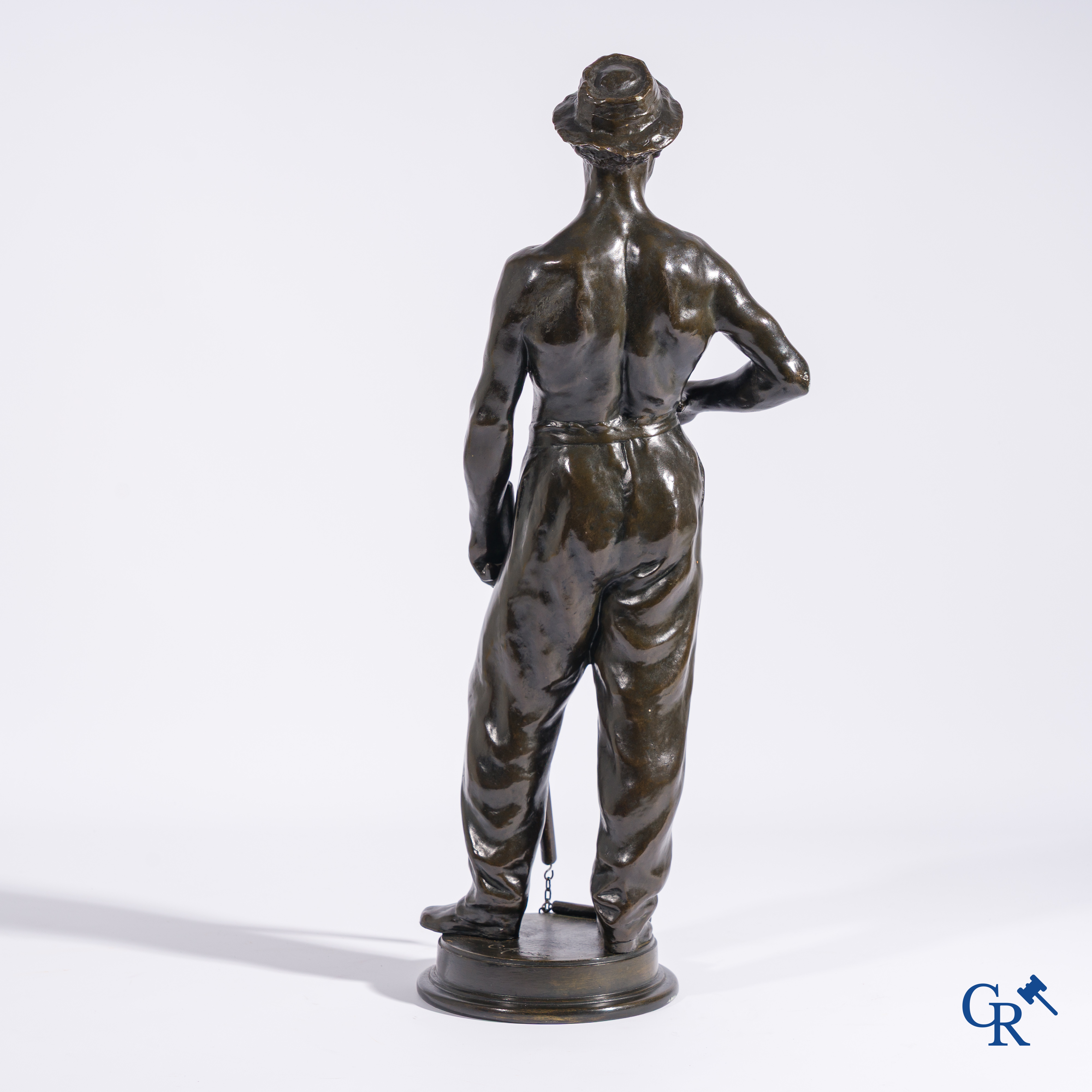 Constantin Emile Meunier (1831-1905) (*) Finely worked bronze with brown patina, Signed C. Meunier.