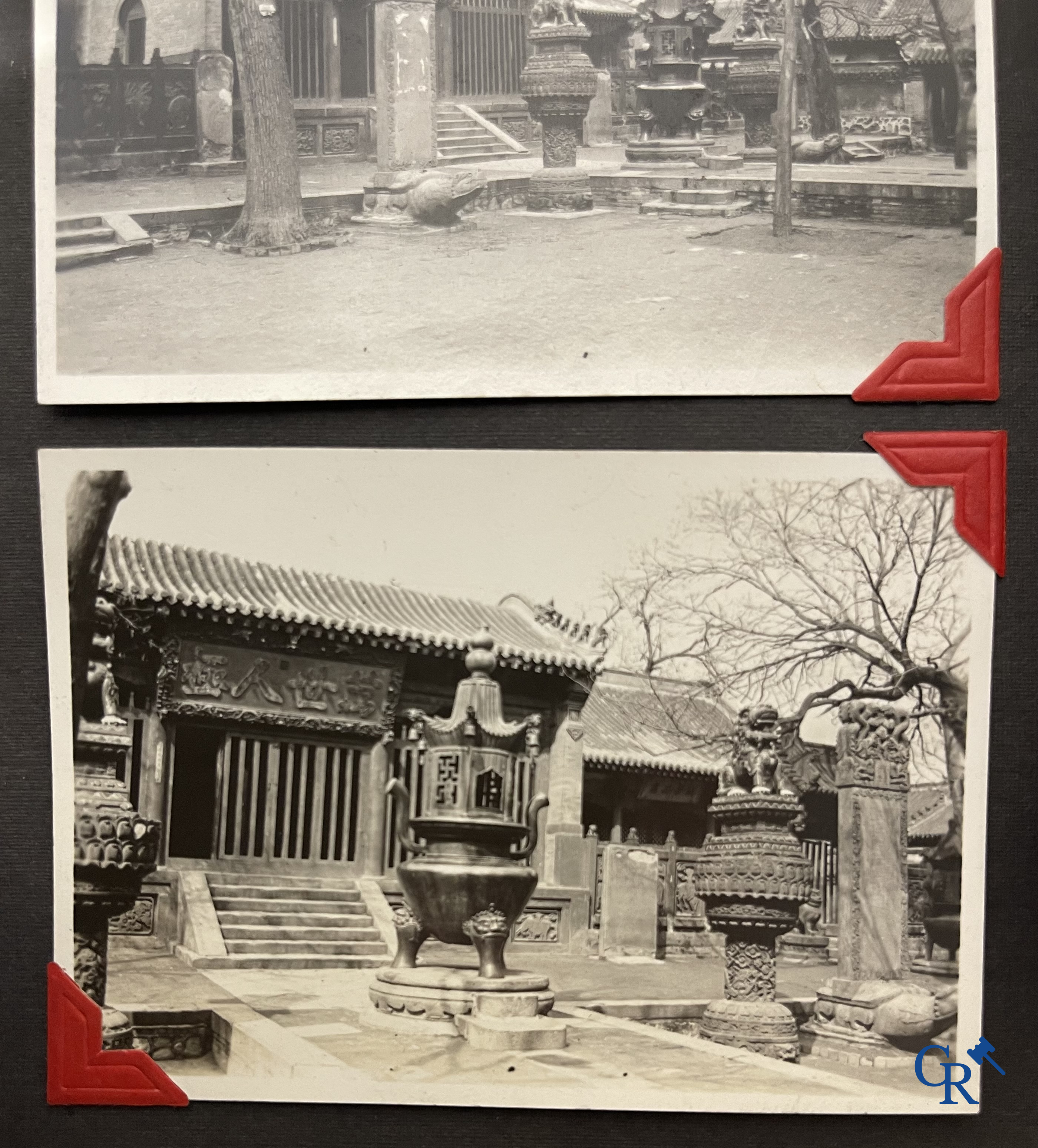 Aziatica, een belangrijk album met reisfoto's uit China. Onder andere Datong, Peking, Beijing, Hohhot, enz. Circa 1900.