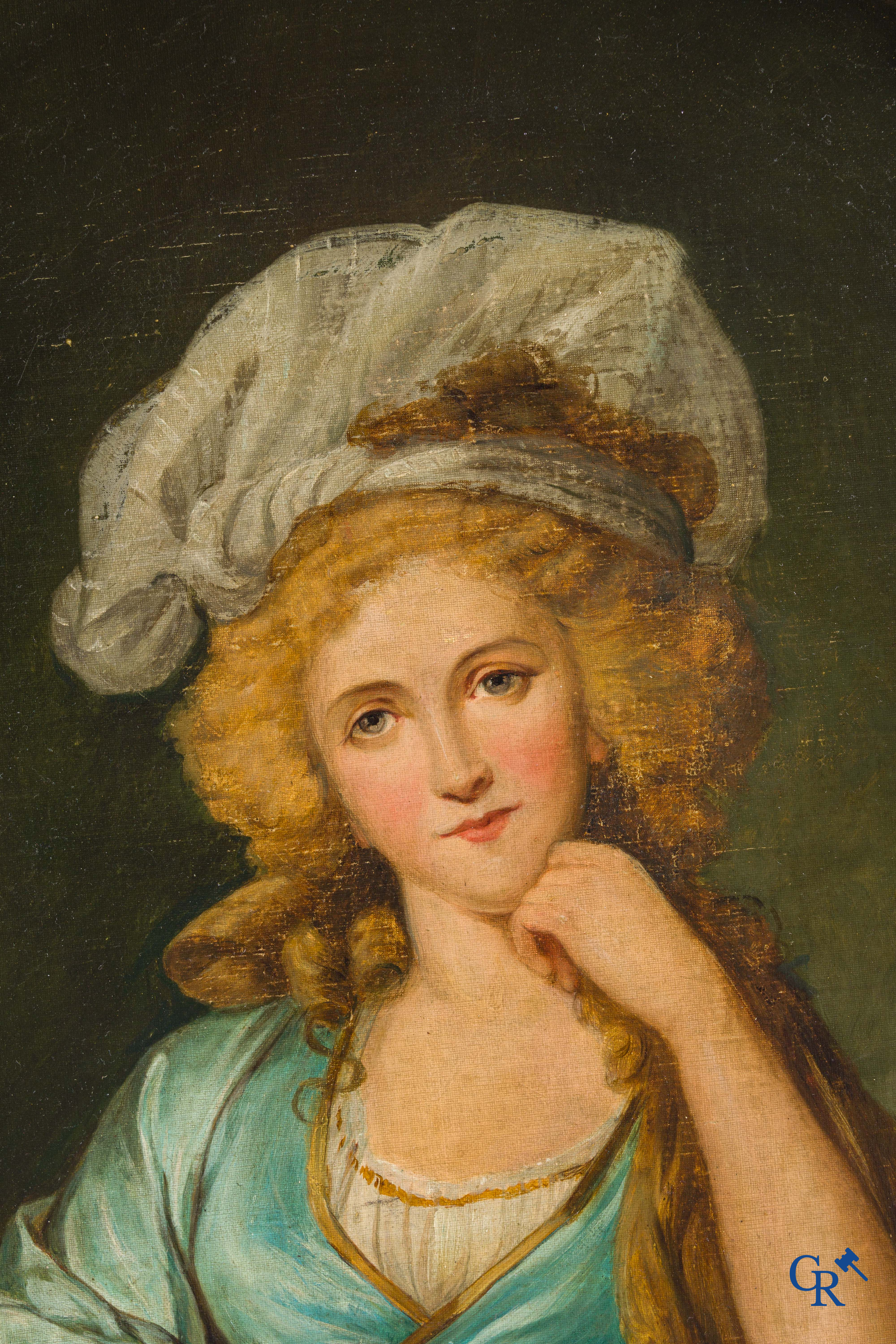 Elisabeth Vigée Lebrun (naar) Portret van de Hertogin van Orléans naar het origineel werk uit 1789.