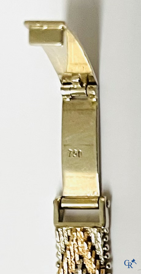 Zwitsers werk, een dames polshorloge Exactus in goud 750°/00.