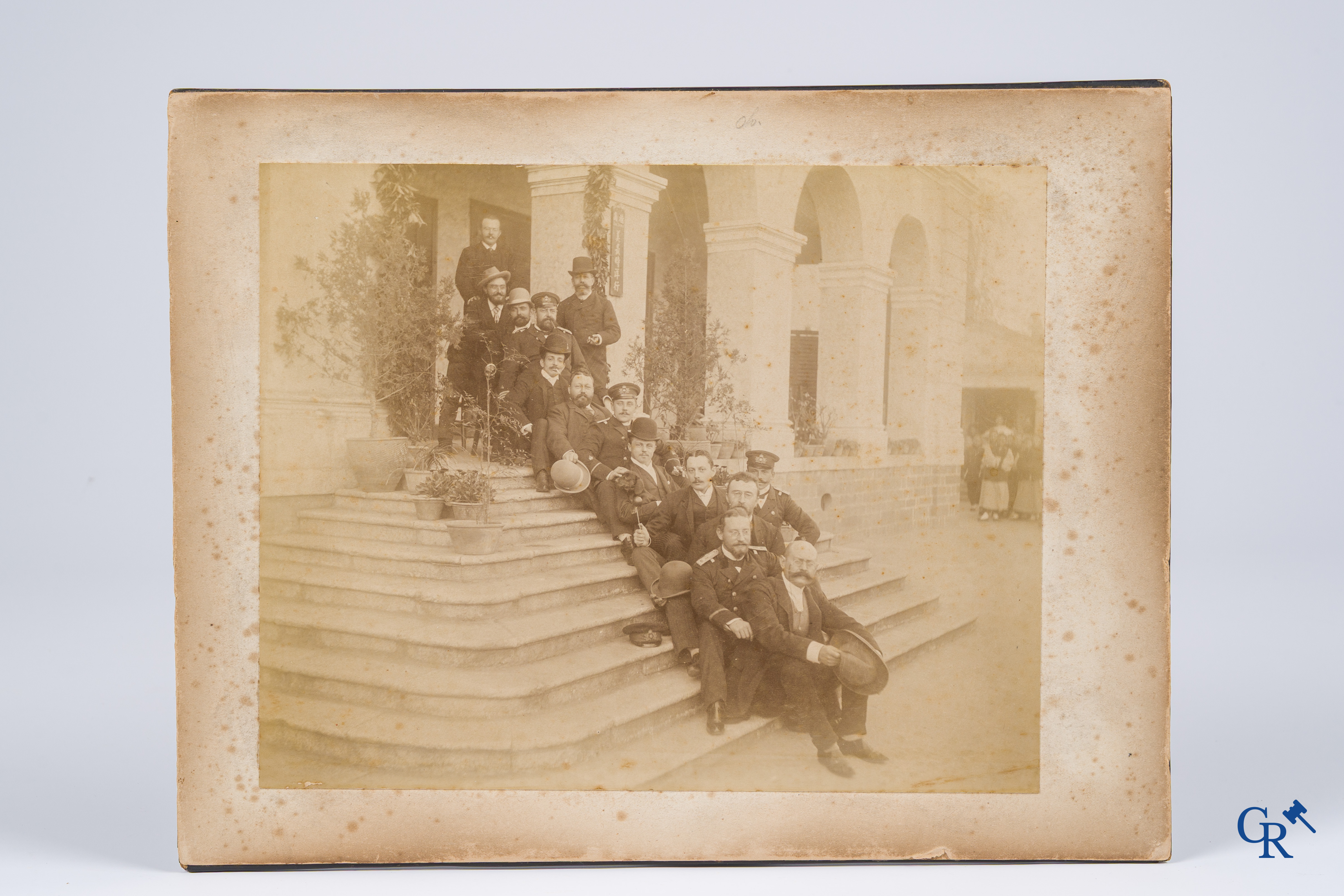 Asian Art, 2 original and large photos including Zhang Zhidong (1837-1909), Chinese civil servant. Qing Dynasty.