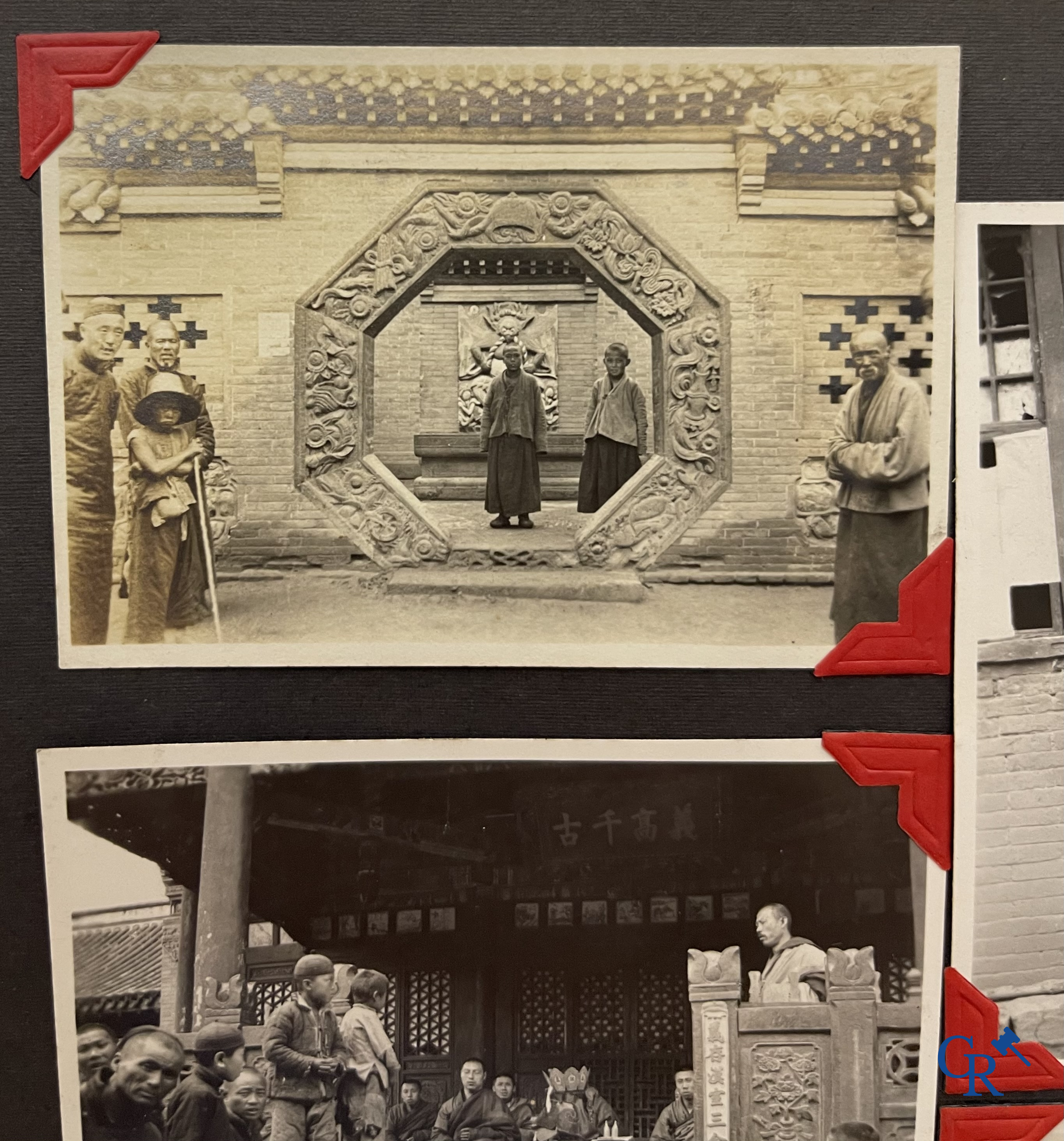 Aziatica, een belangrijk album met reisfoto's uit China. Onder andere Datong, Peking, Beijing, Hohhot, enz. Circa 1900.