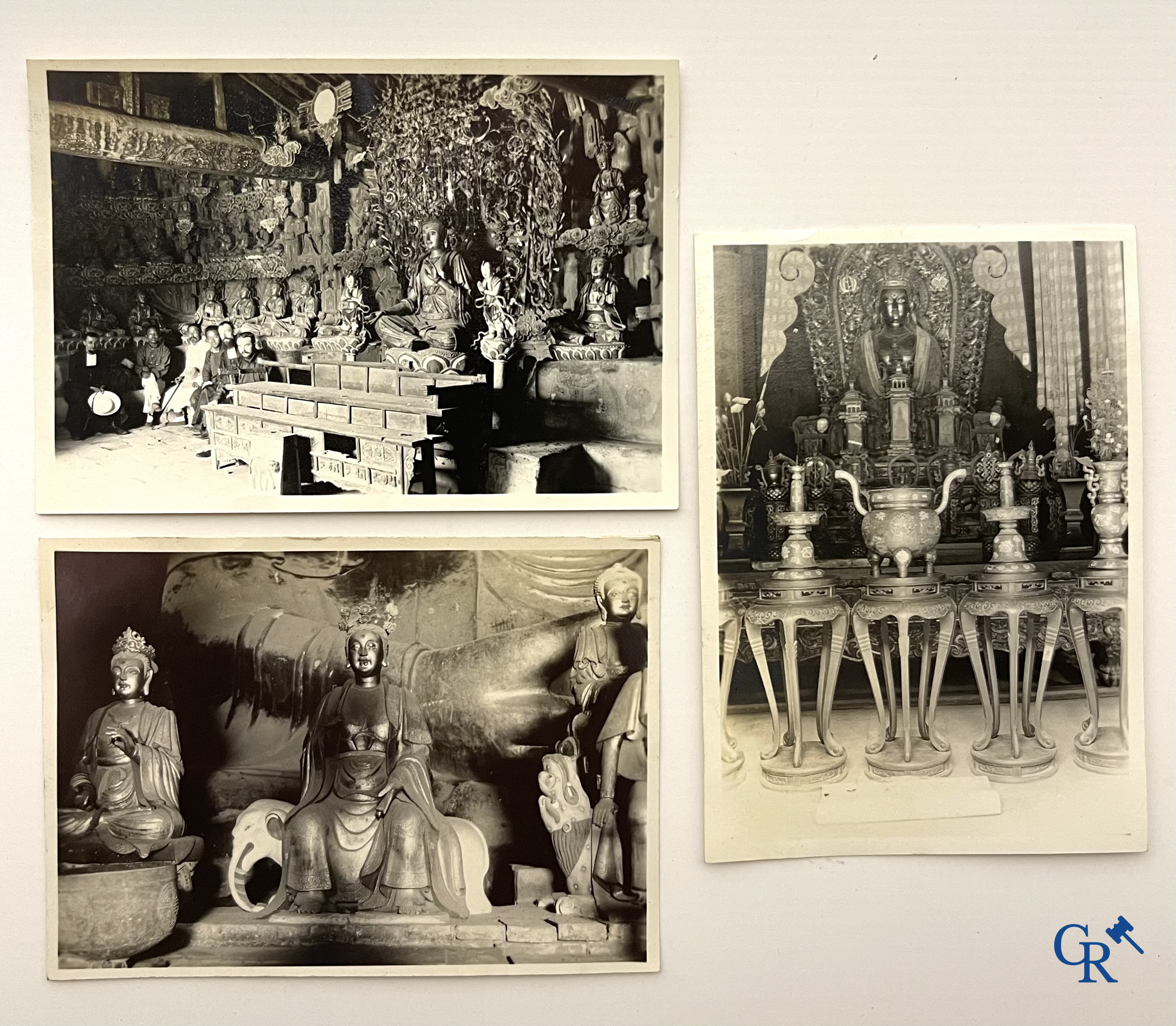 Aziatica, een belangrijk album met reisfoto's uit China. Onder andere Datong, Peking, Beijing, Hohhot, enz. Circa 1900.