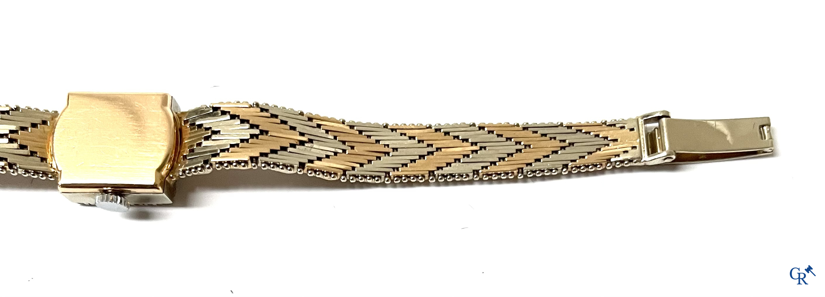 Zwitsers werk, een dames polshorloge Exactus in goud 750°/00.