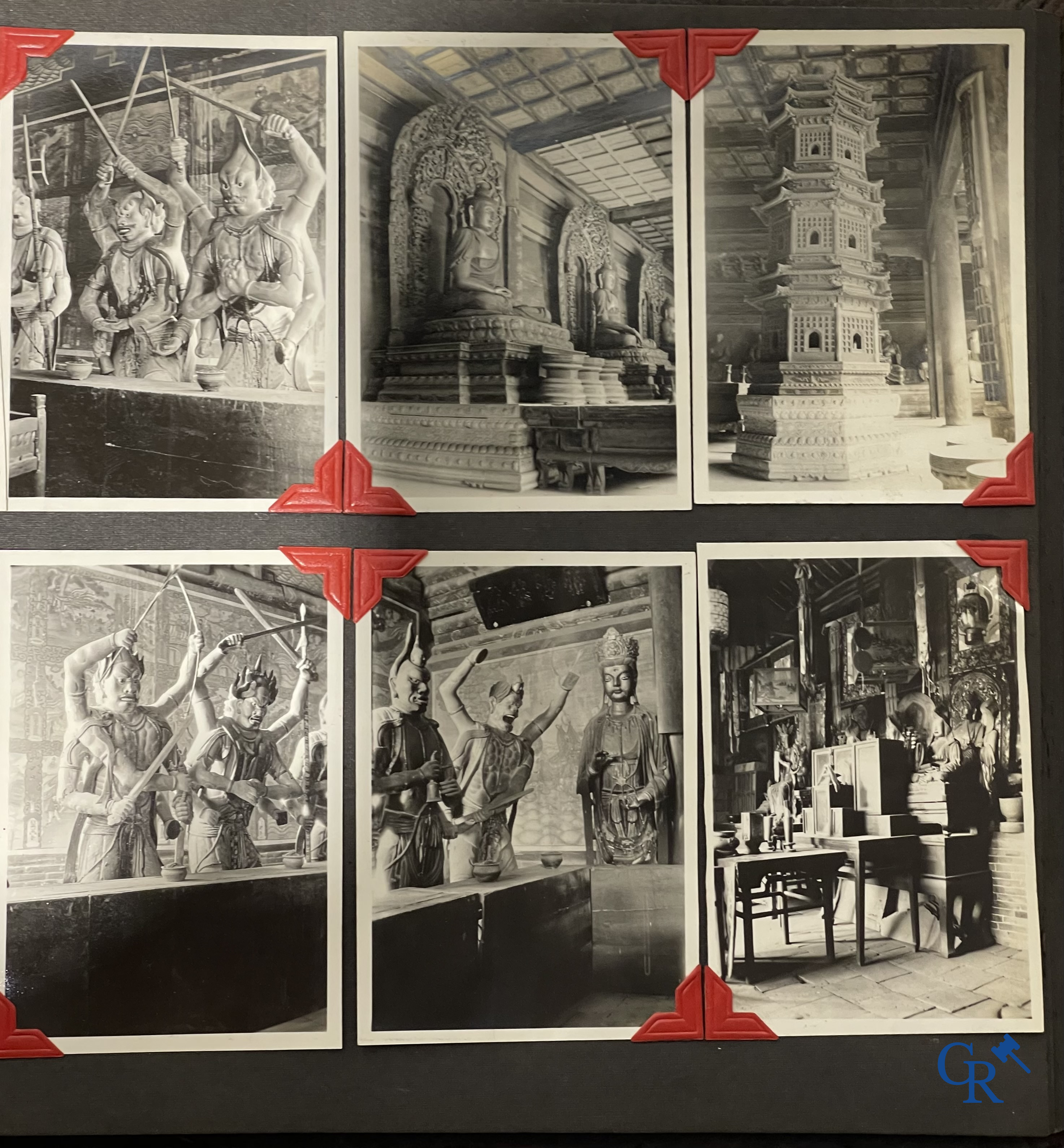 Aziatica, een belangrijk album met reisfoto's uit China. Onder andere Datong, Peking, Beijing, Hohhot, enz. Circa 1900.