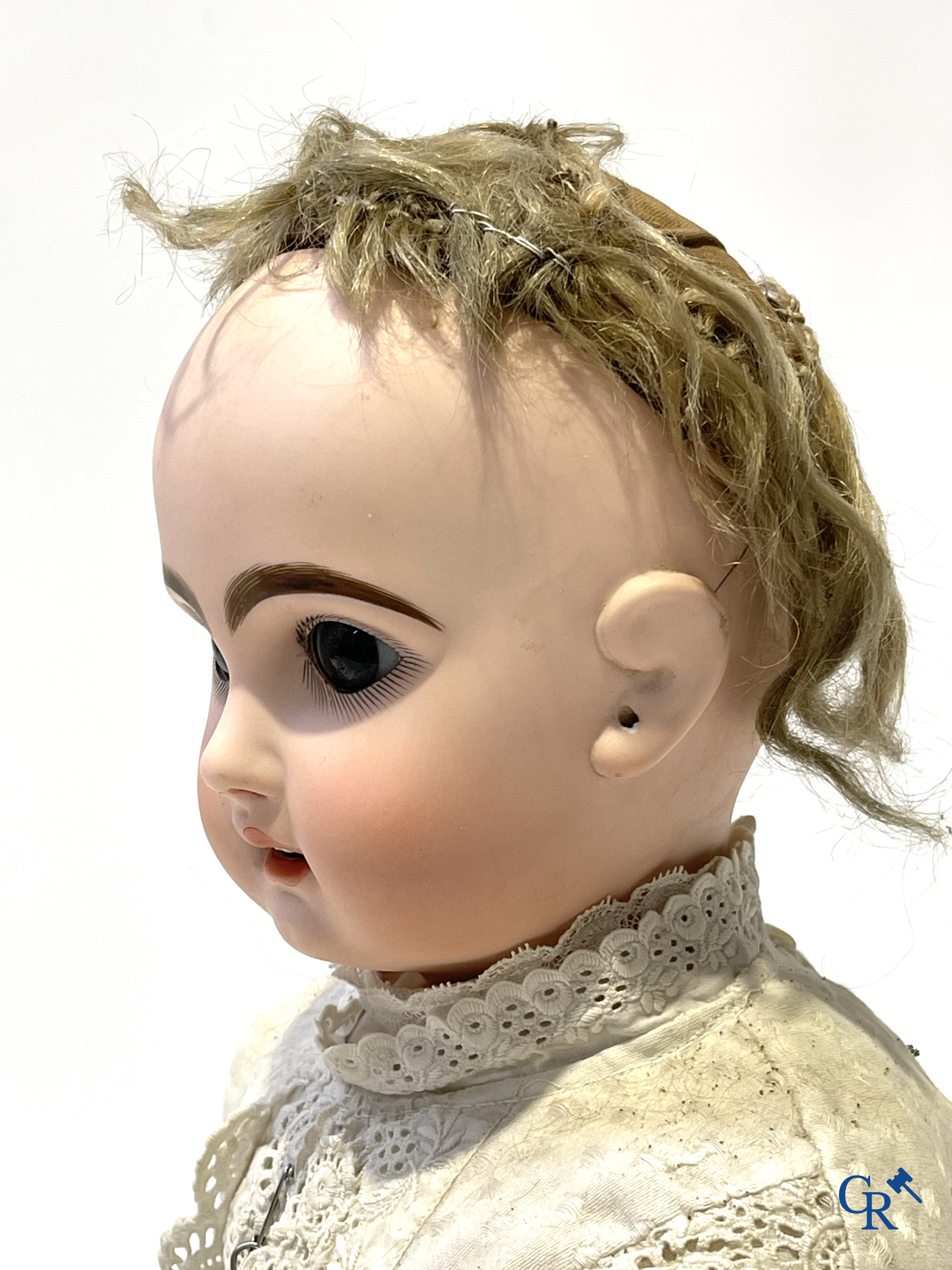 Old toys, Jumeau, doll with porcelain head marked Tête Jumeau Déposé, n°10.