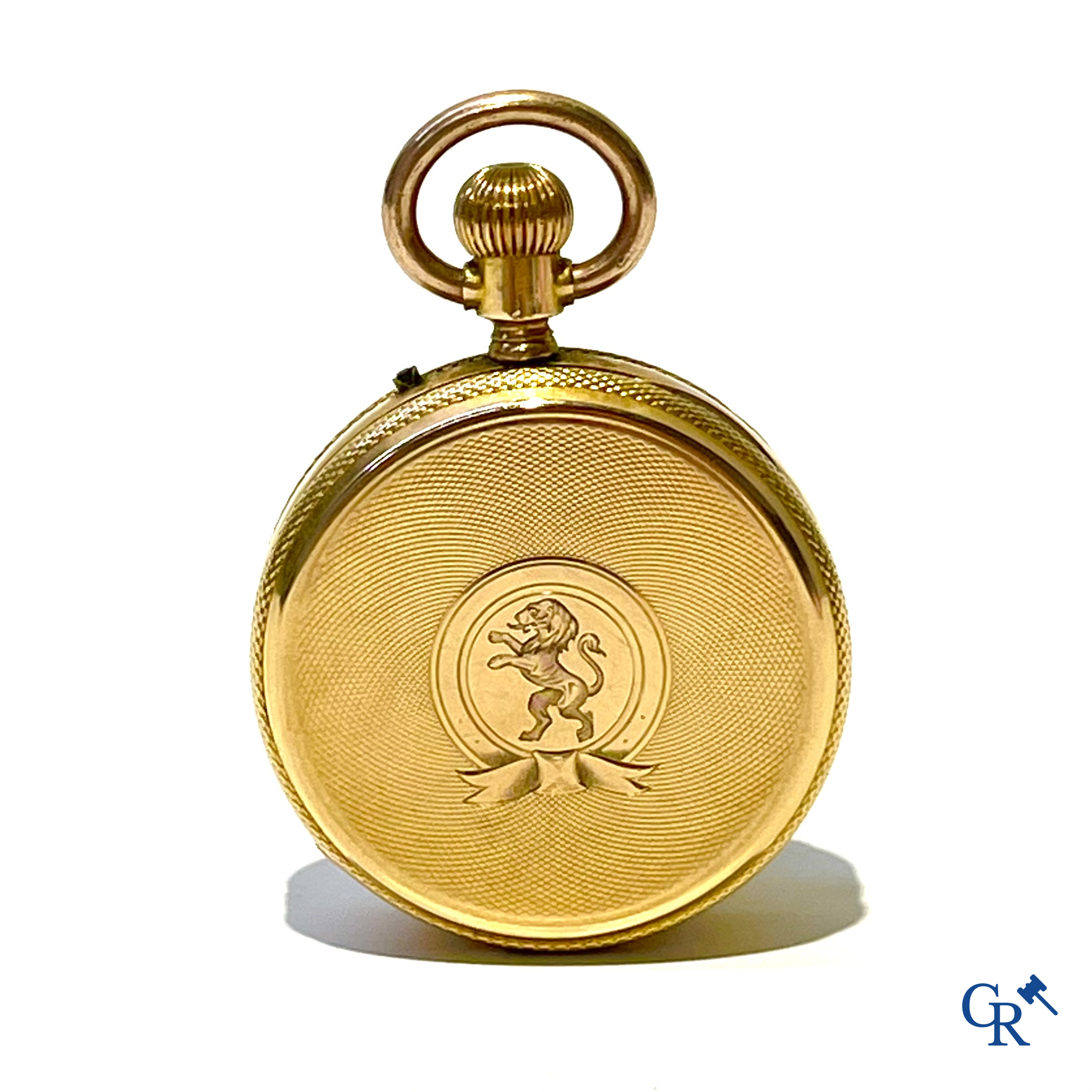 Pateck, Genève. Een zakhorloge in goud 750°/00. Genummerd 7950. Zwitsers werk.