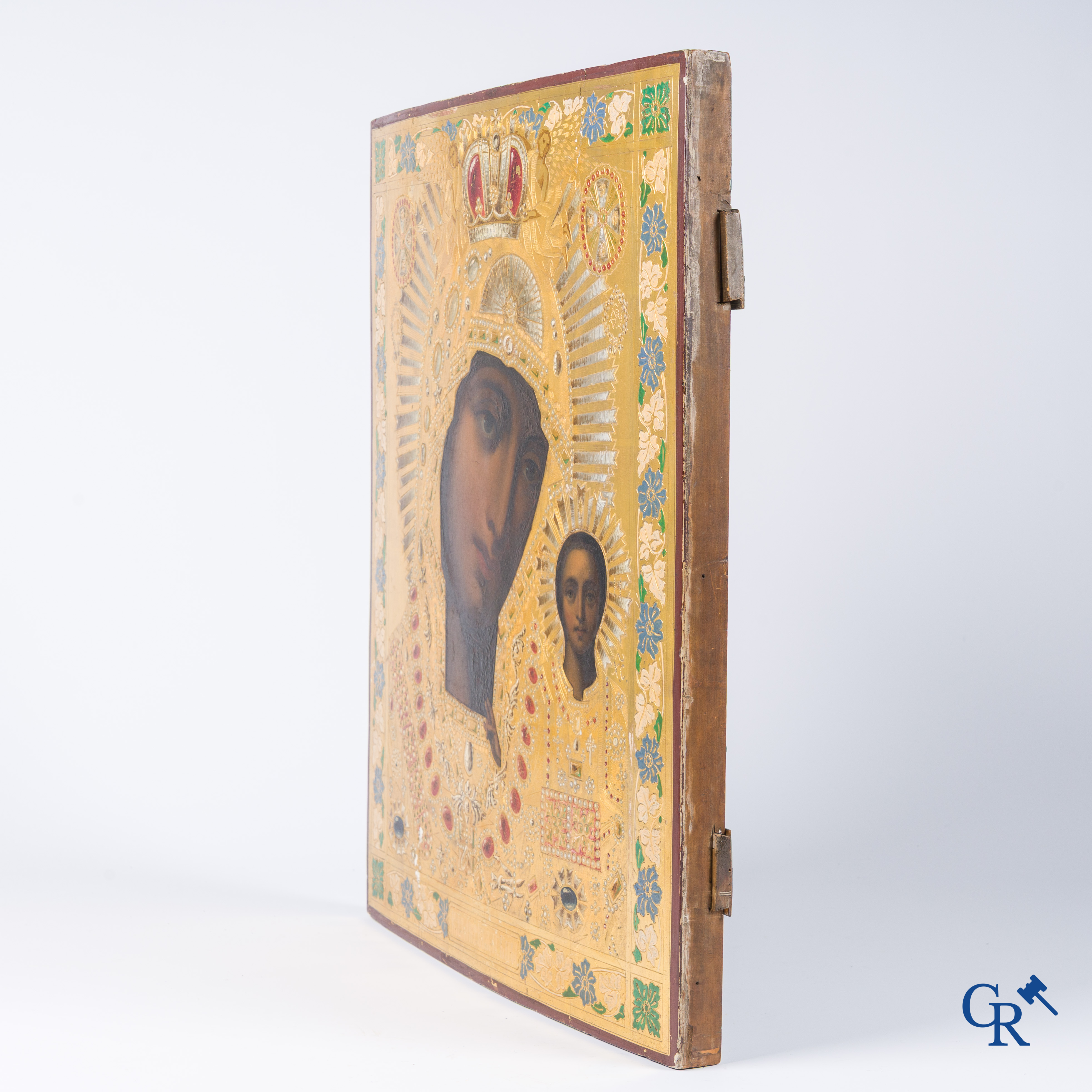 Icoon, Belangrijke Russisch Orthodox icoon met afbeelding van Moeder Gods van Kazan.